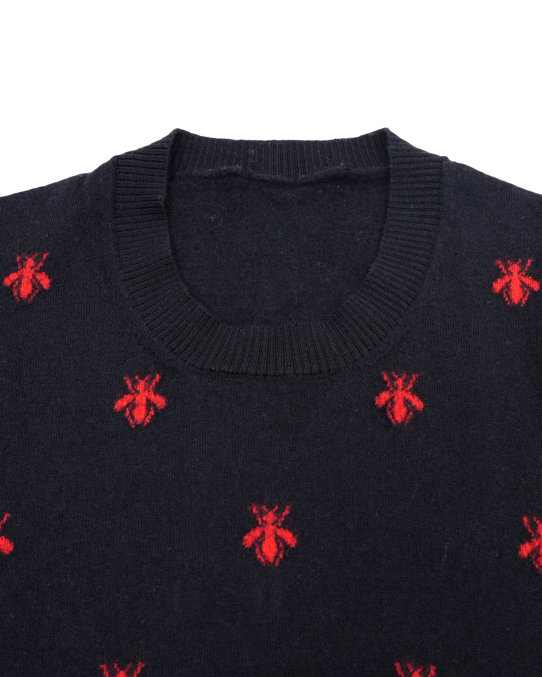 RED BEES SWEATER NAVY SIZE S