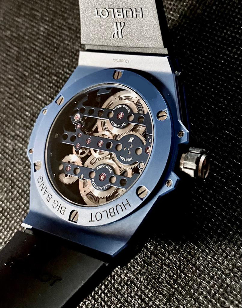 Hublot blue hot sale rubber strap