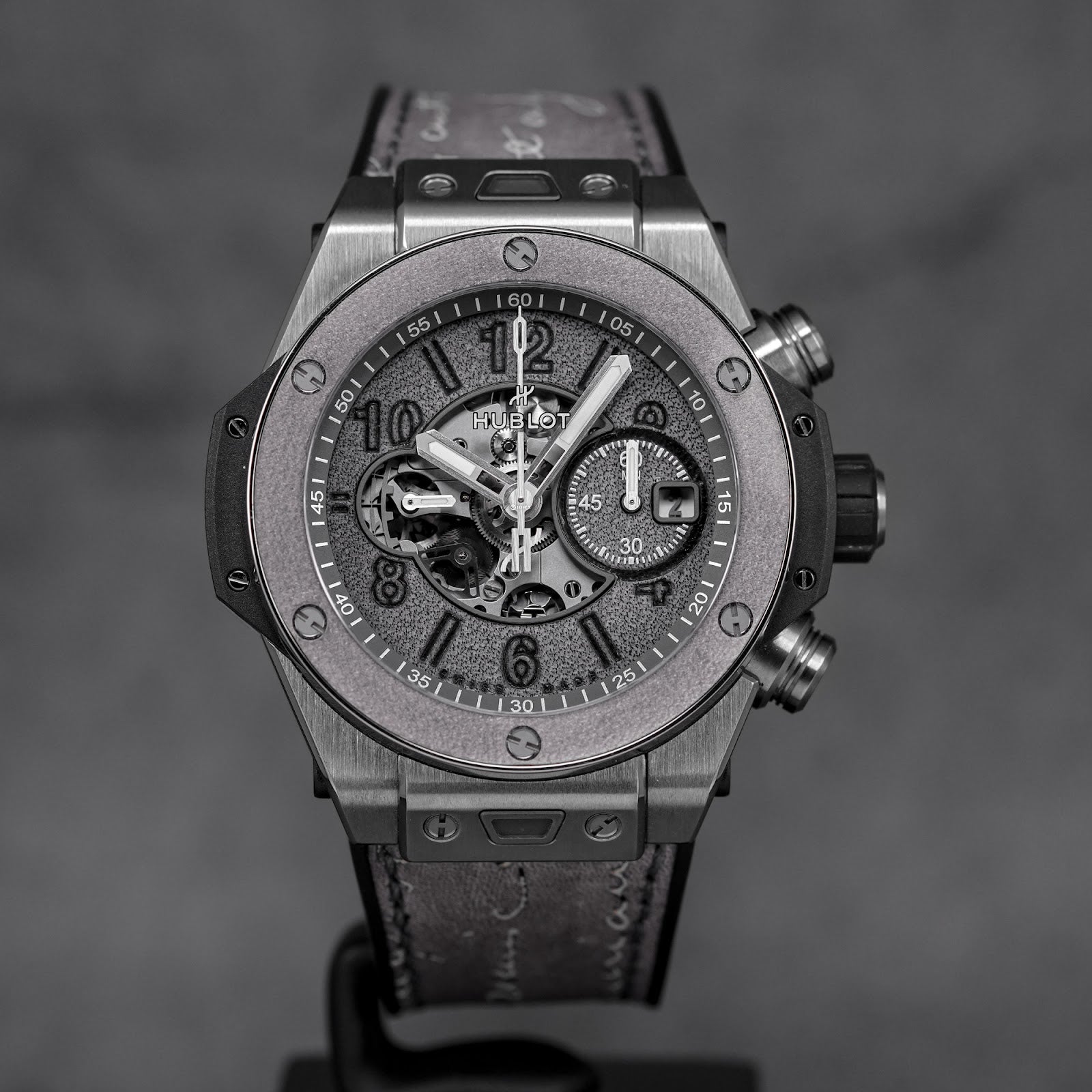 BIG BANG UNICO BERLUTI ALUMINIO 44MM GREY DIAL JAPAN LIMITED EDITION (2021)