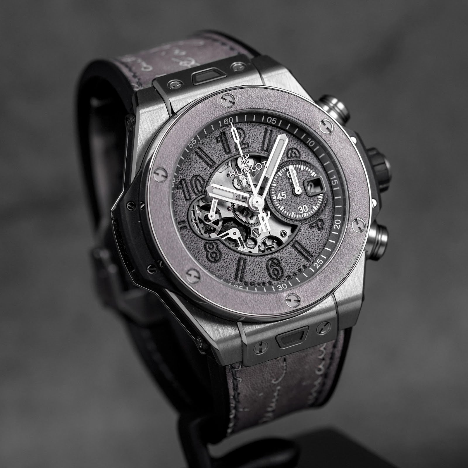 BIG BANG UNICO BERLUTI ALUMINIO 44MM GREY DIAL JAPAN LIMITED EDITION (2021)