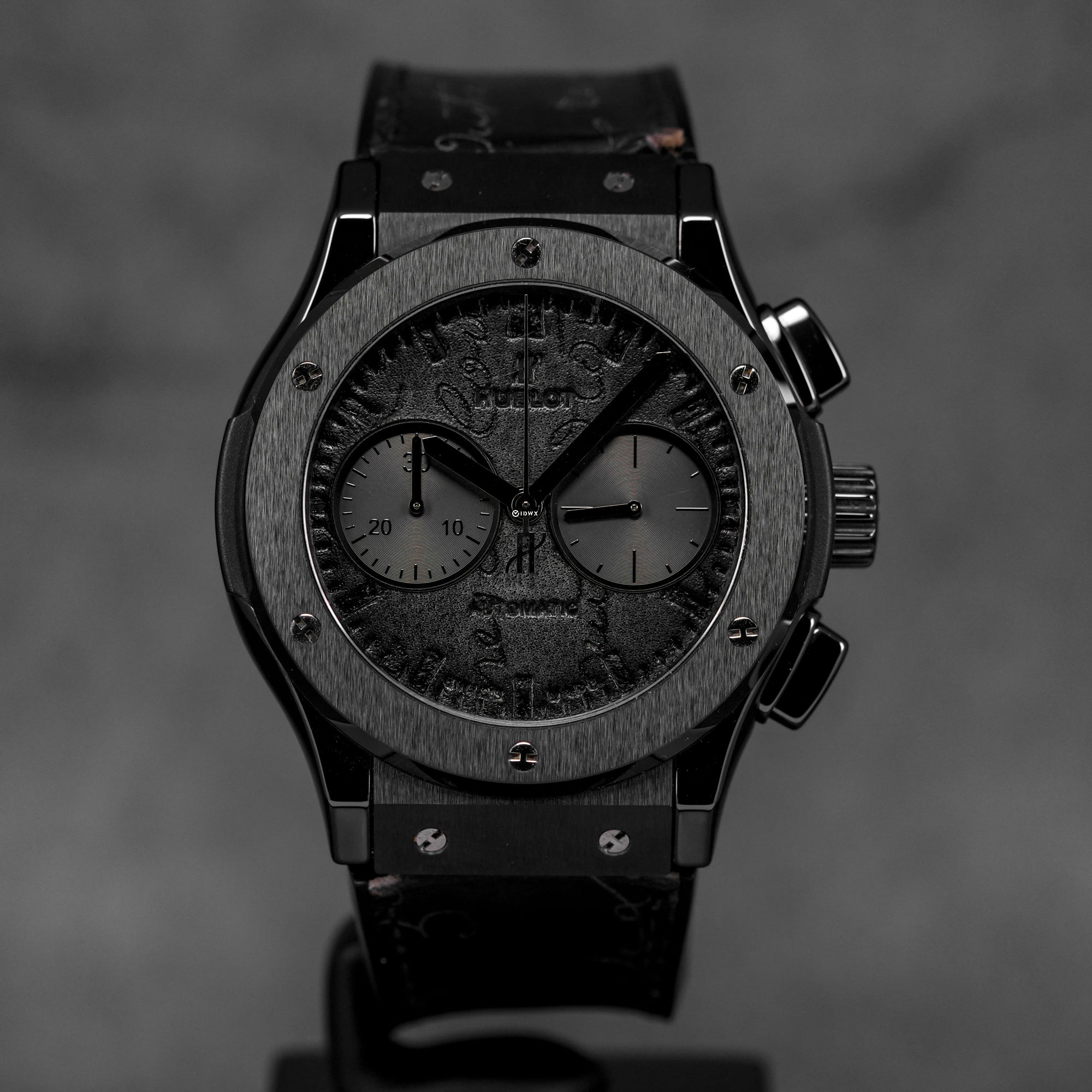 CLASSIC FUSION CHRONOGRAPH 45MM BERLUTI SCRITTO ALL BLACK (UNDATED)