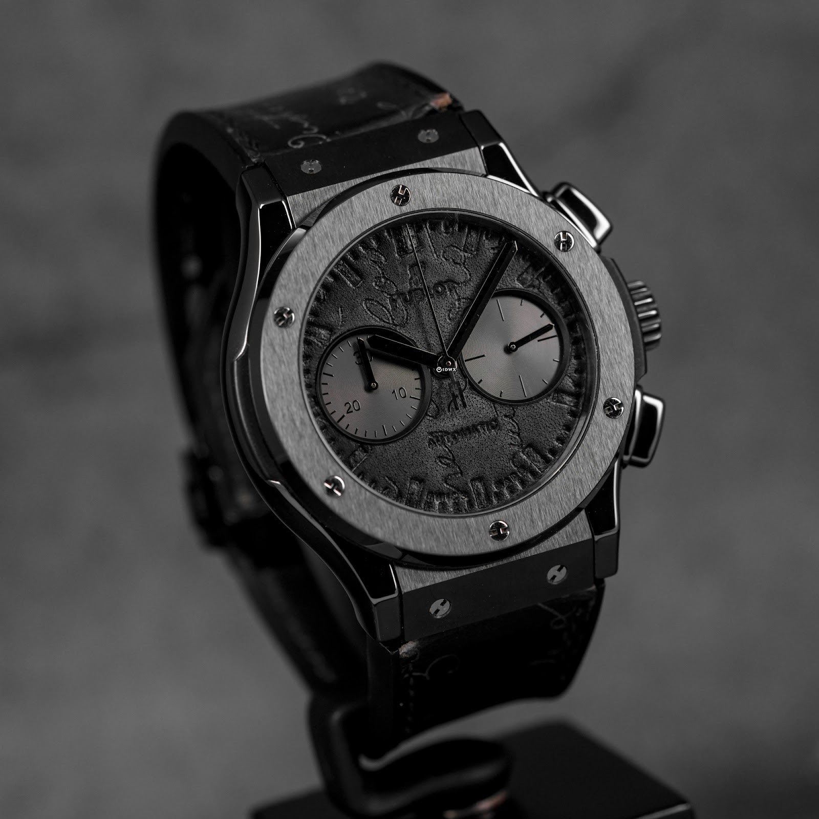CLASSIC FUSION CHRONOGRAPH 45MM BERLUTI SCRITTO ALL BLACK (UNDATED)