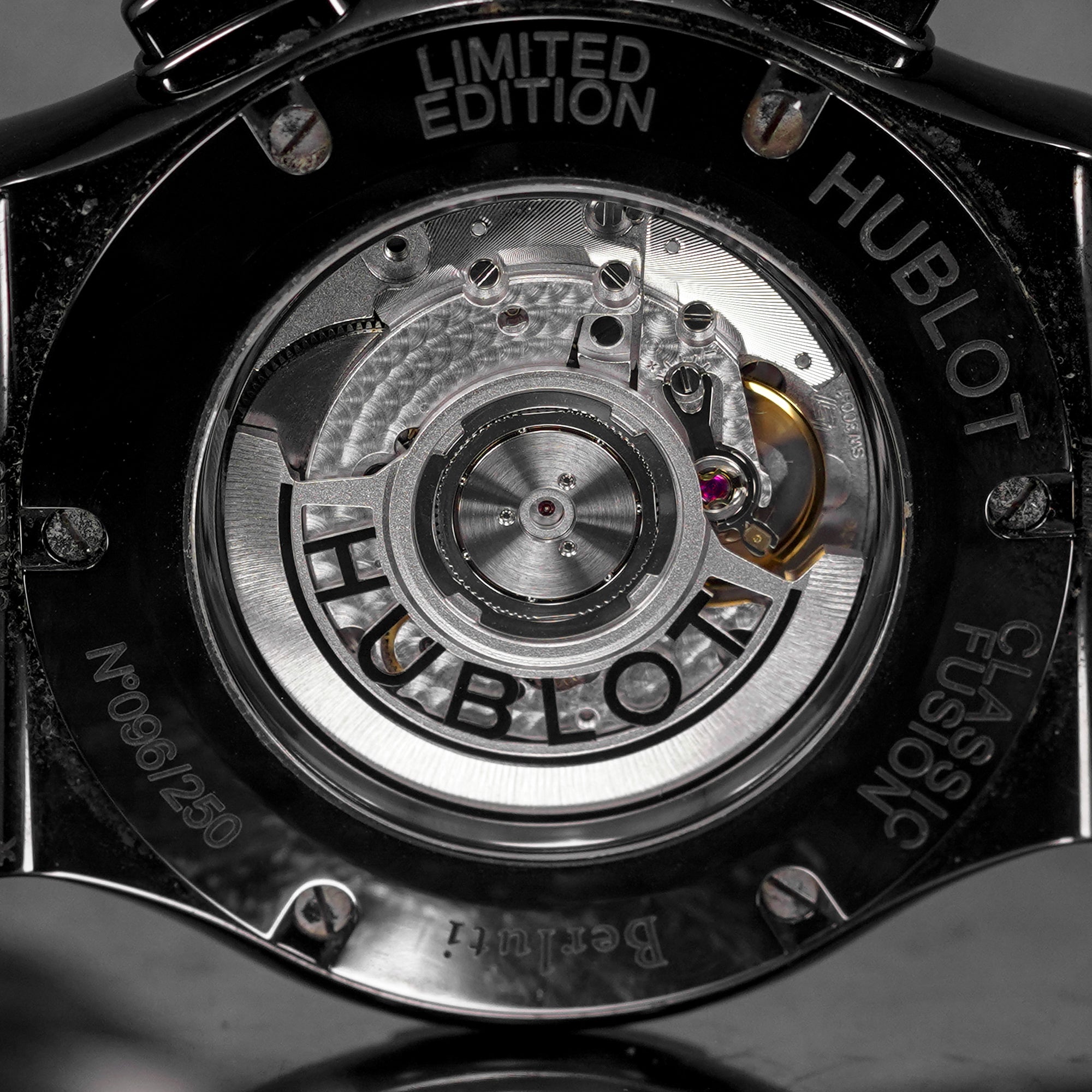 CLASSIC FUSION CHRONOGRAPH 45MM BERLUTI SCRITTO ALL BLACK (UNDATED)