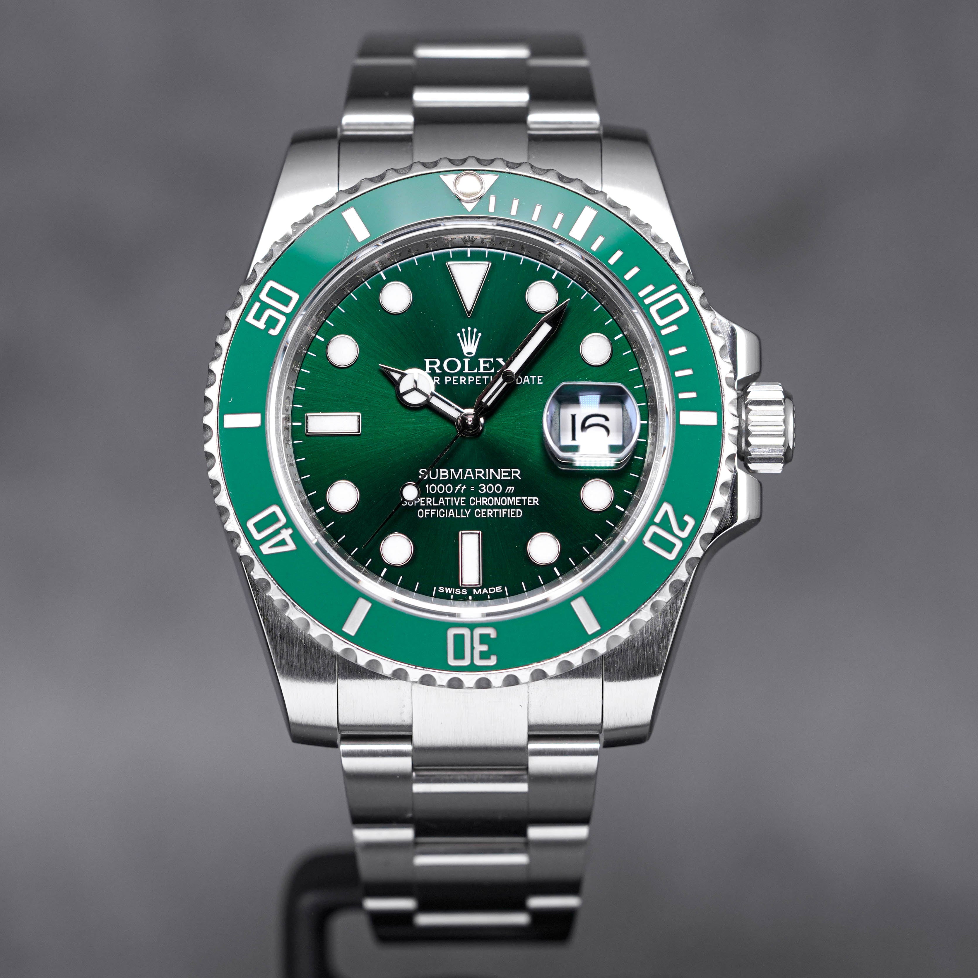 ROLEX SUBMARINER DATE 40MM 'HULK' (WATCH ONLY) - IDWX