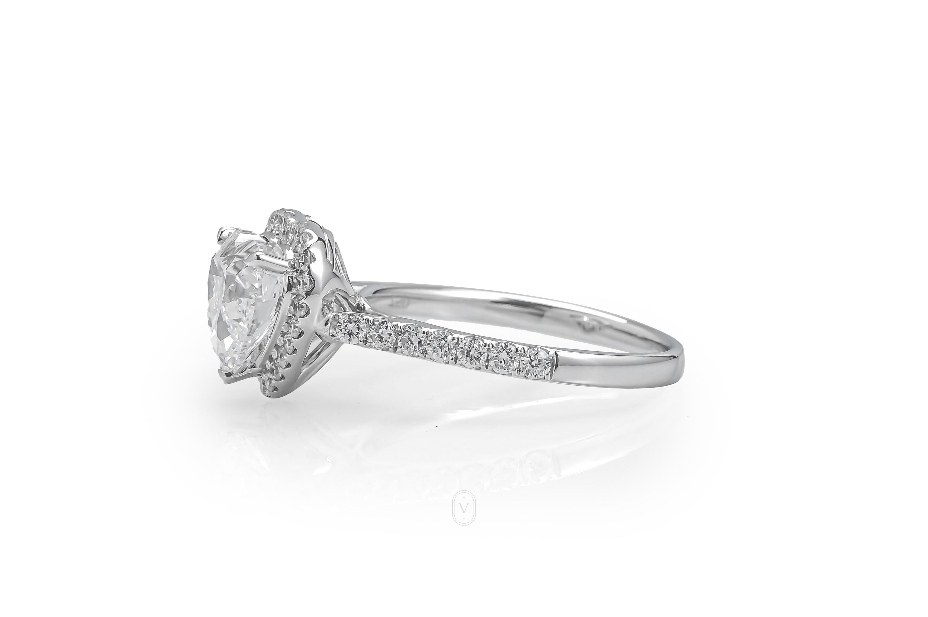 Heart Halo Ring