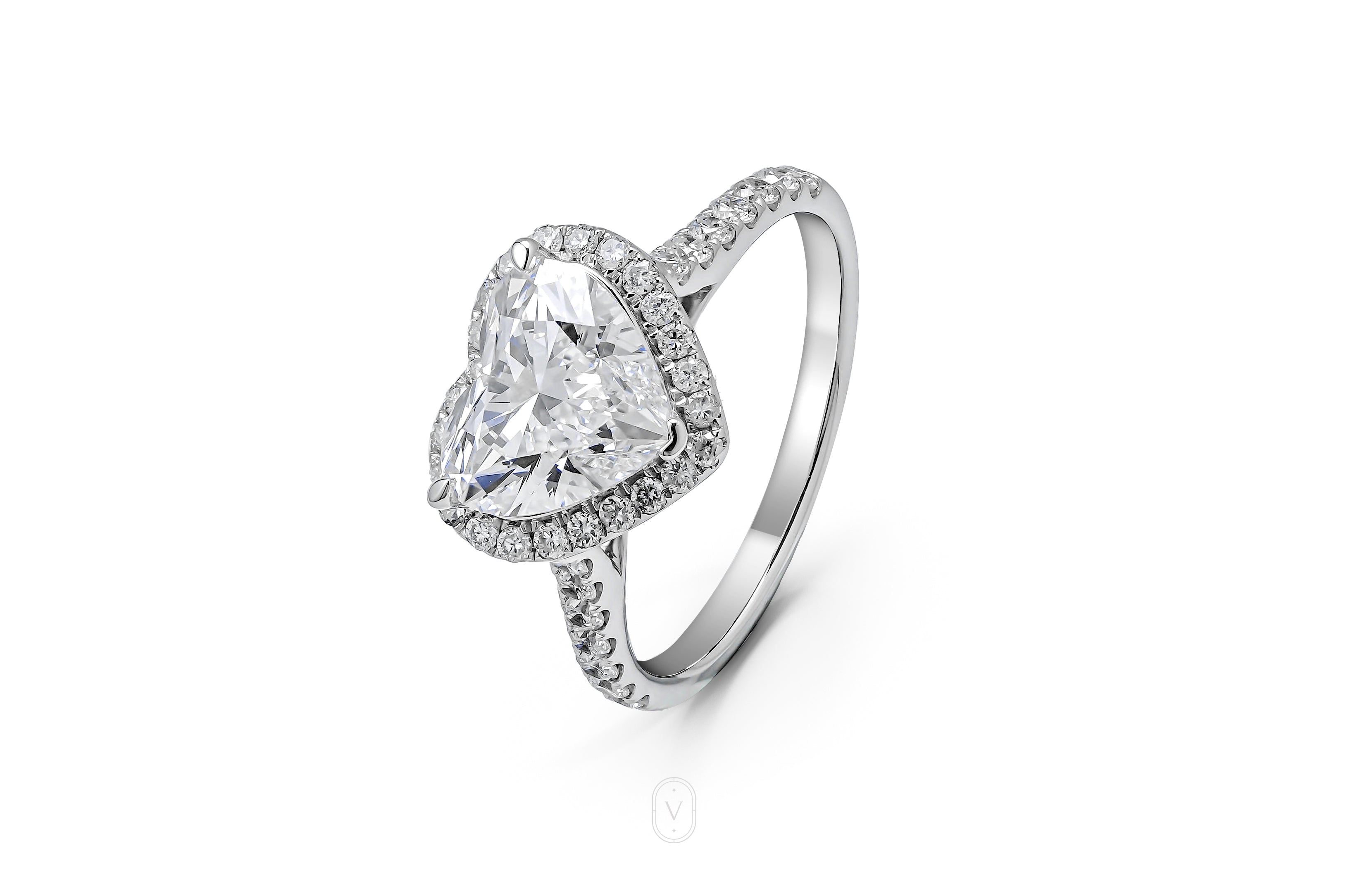 Heart Halo Ring