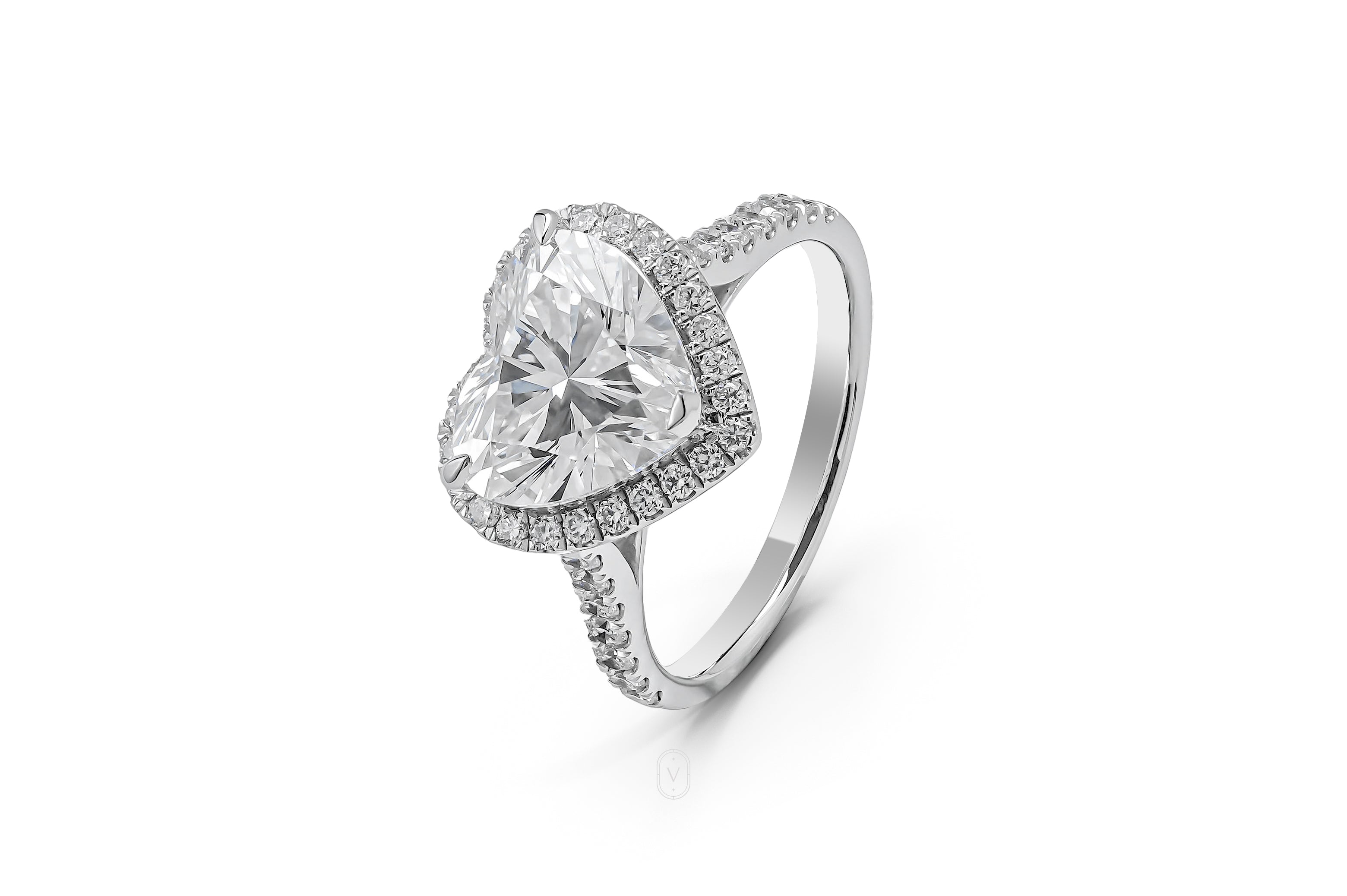 Heart Halo Ring