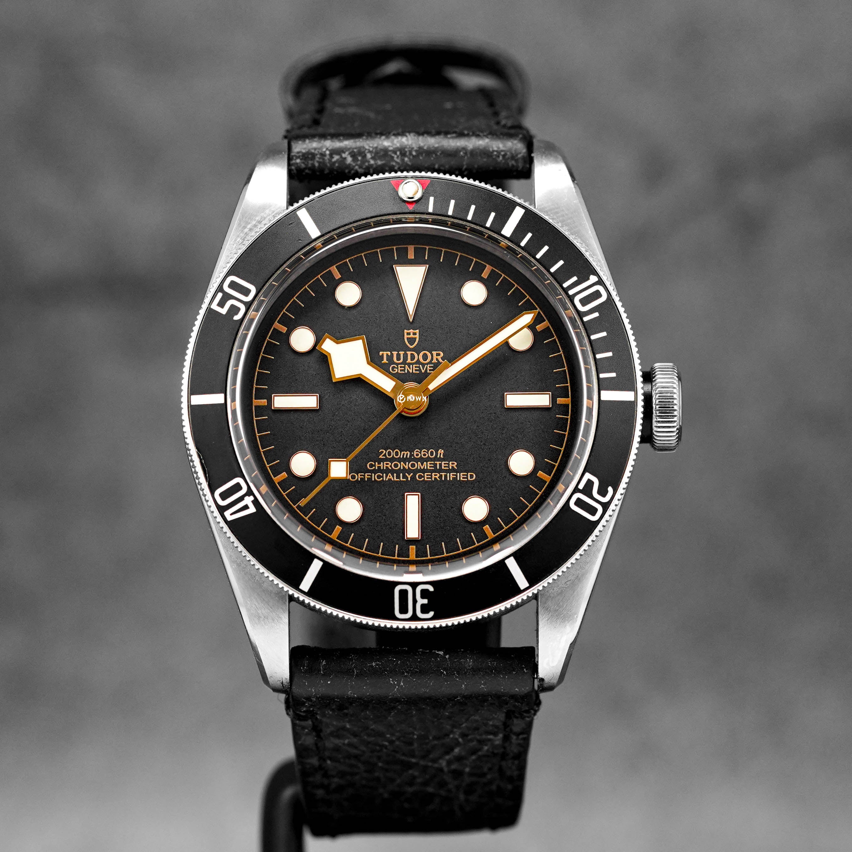 Heritage Black Bay 41 Leather Strap