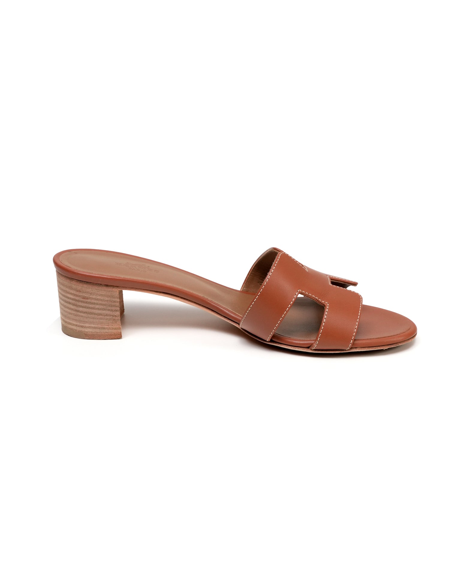 OASIS LEATHER SANDALS LADIES BROWN