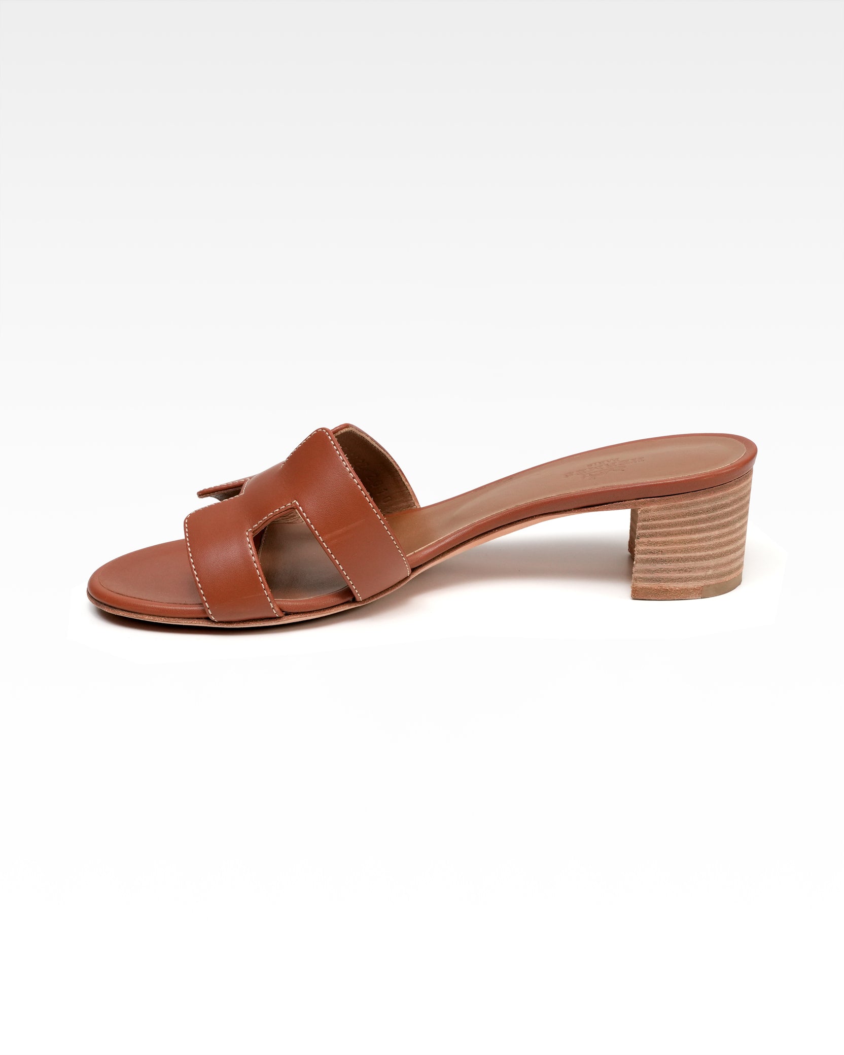 OASIS LEATHER SANDALS LADIES BROWN