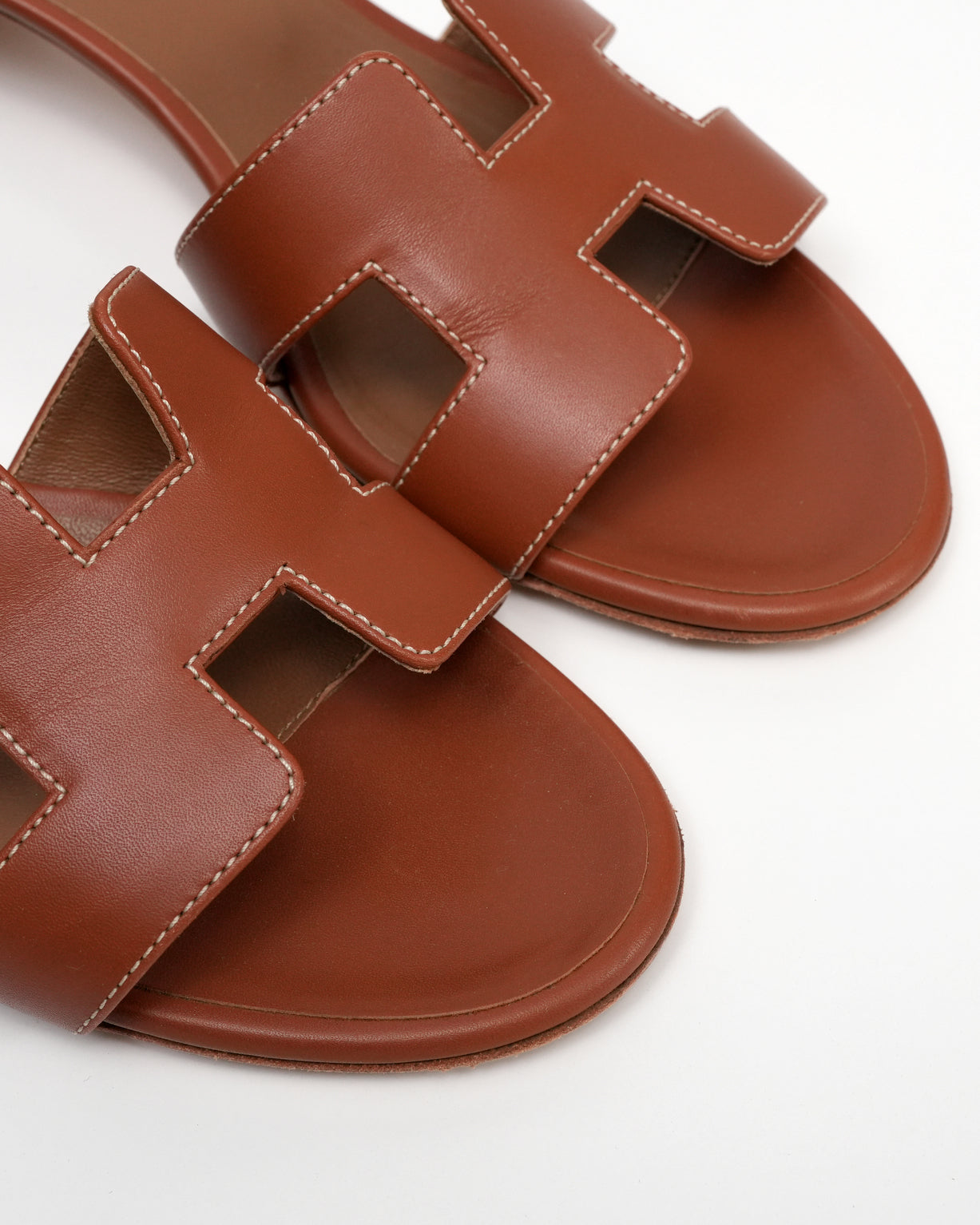 OASIS LEATHER SANDALS LADIES BROWN