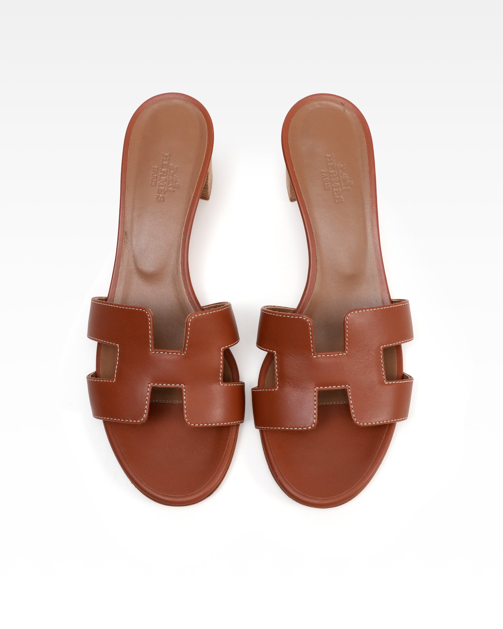 OASIS LEATHER SANDALS LADIES BROWN