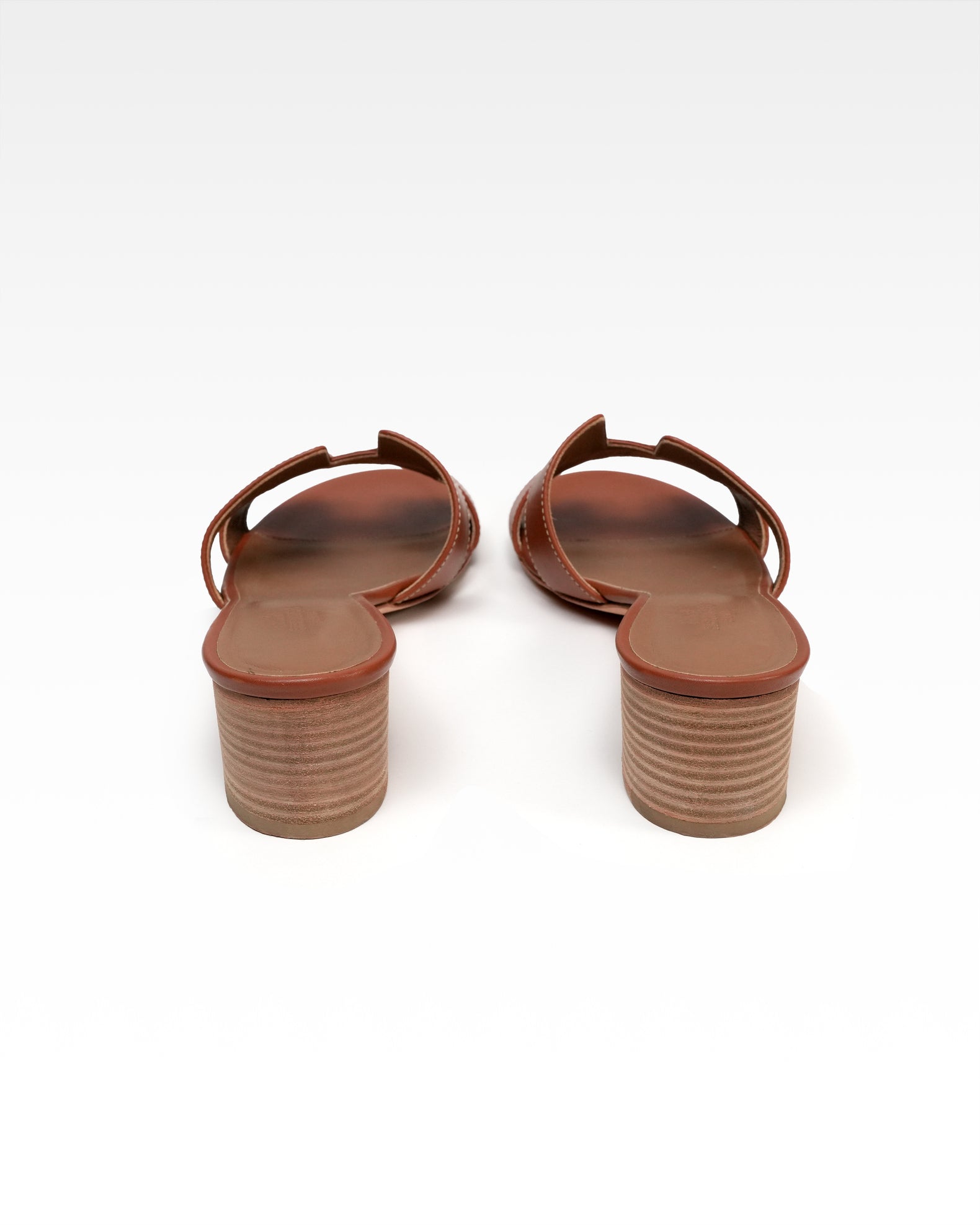 OASIS LEATHER SANDALS LADIES BROWN