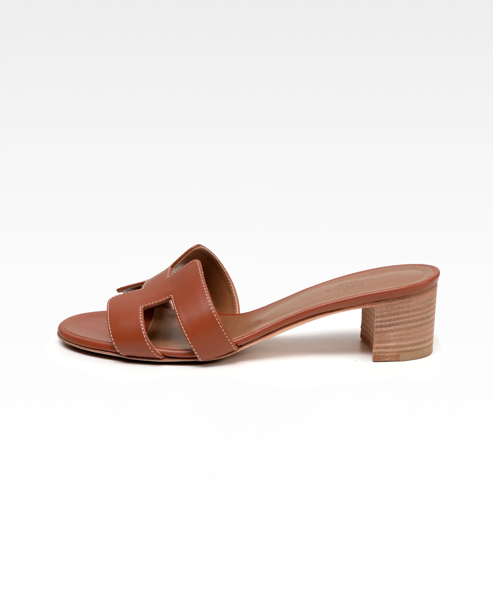 OASIS LEATHER SANDALS LADIES BROWN