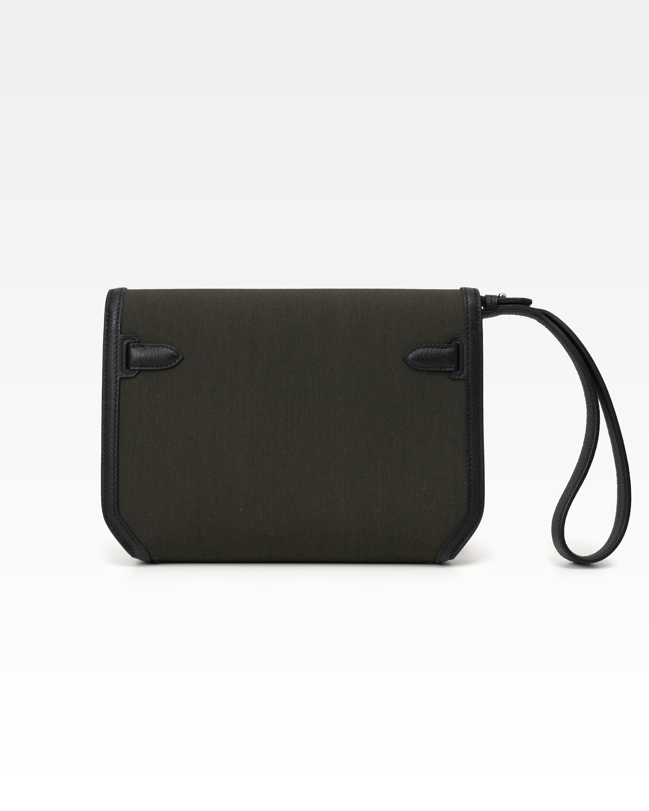KELLY DEPECHE 25 WOLLYCOT CANVAS TOGO PALADIUM HARDWARE POUCH