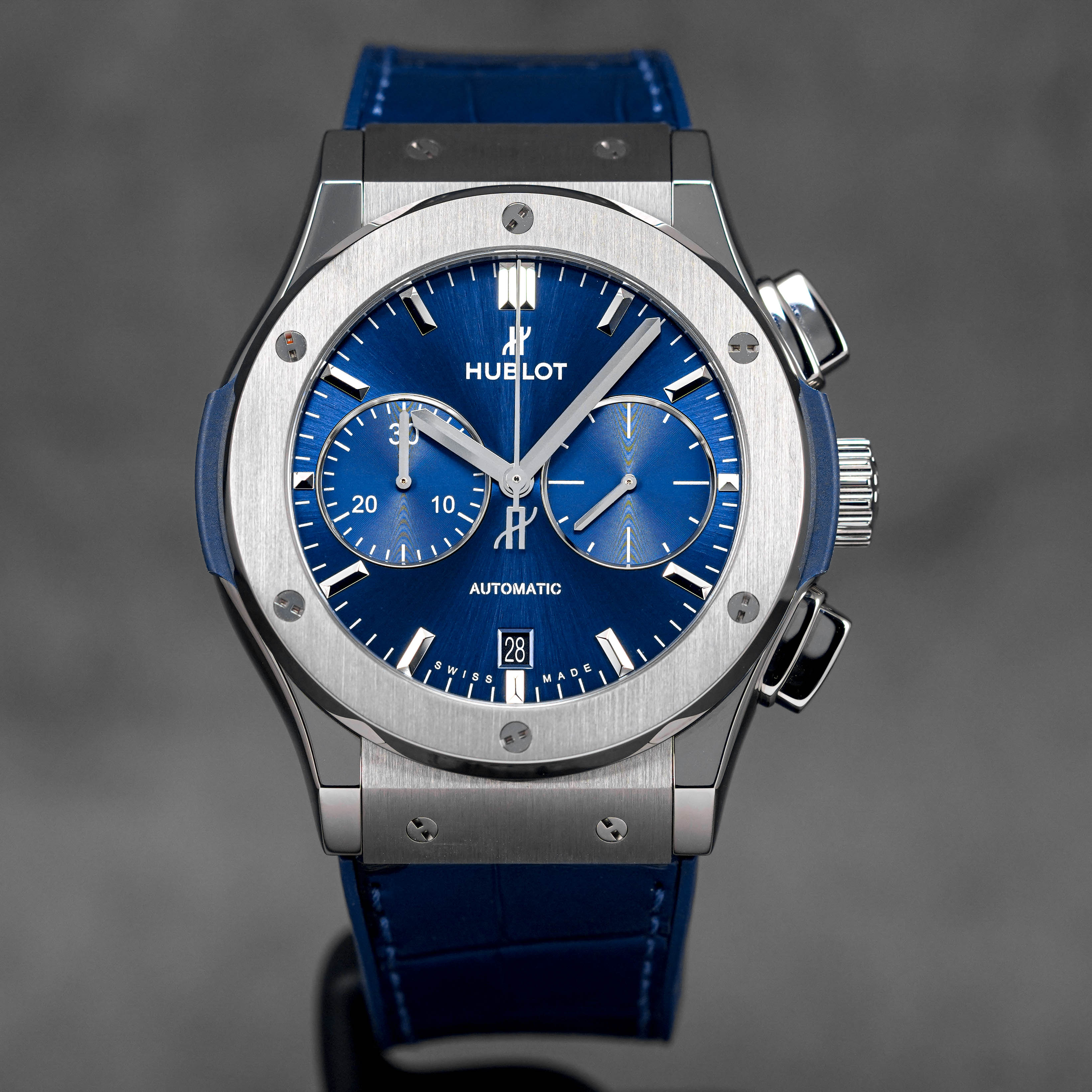 HUBLOT CLASSIC FUSION CHRONOGRAPH 45MM TITANIUM BLUE 2022 IDWX