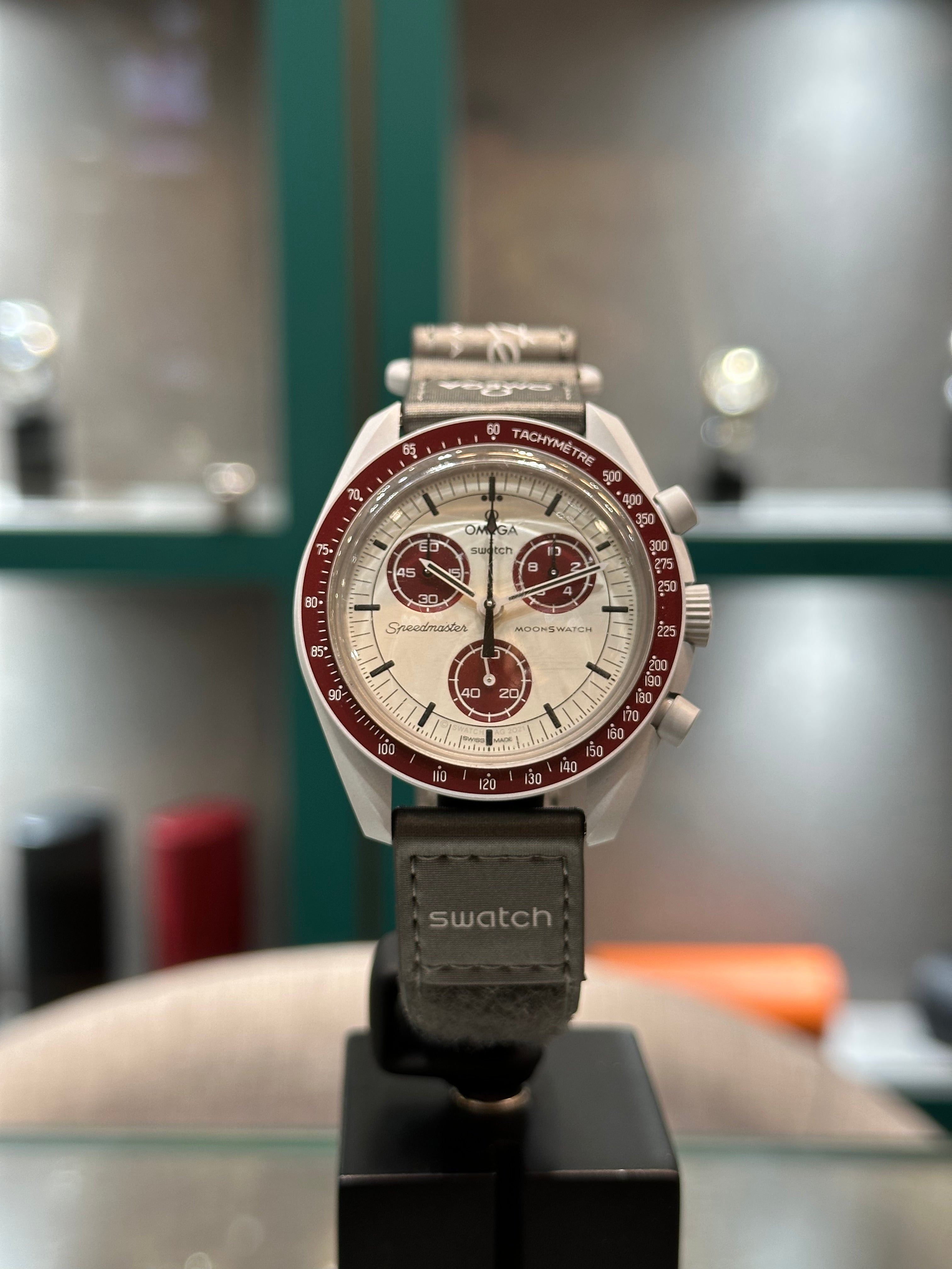 ダ*r様 OMEGA Swatch MISSION TO PLUTO 美品ベルト Strap for Mission to