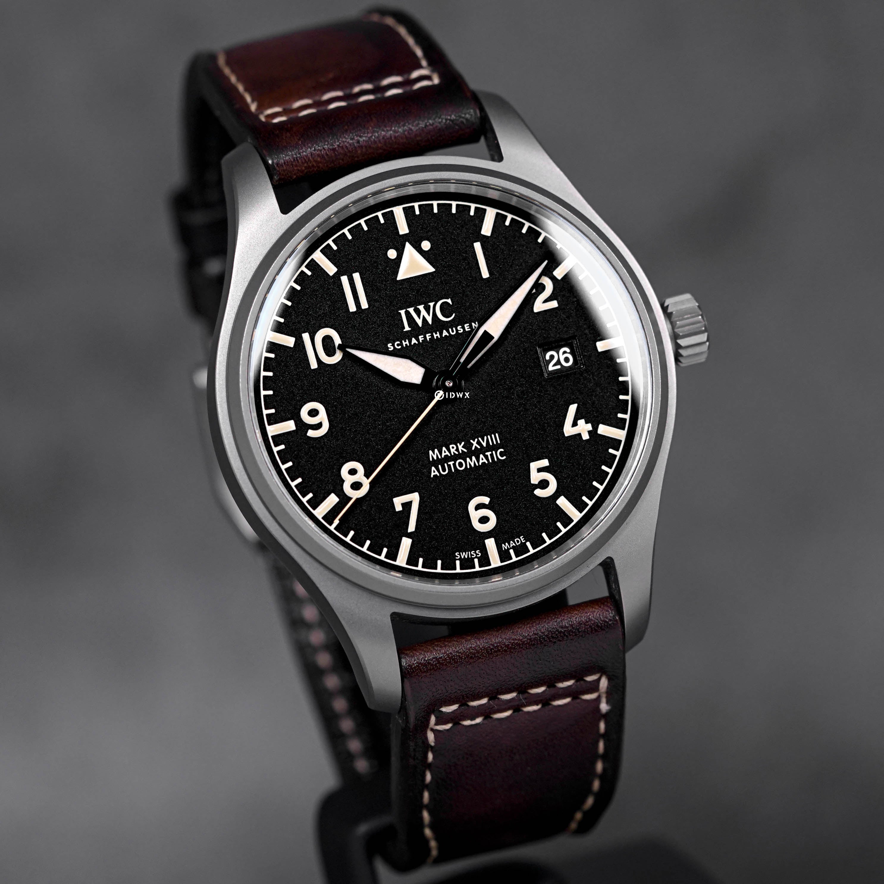 IWC PILOT MARK XVIII HERITAGE TITANIUM BLACK DIAL 2019 IDWX