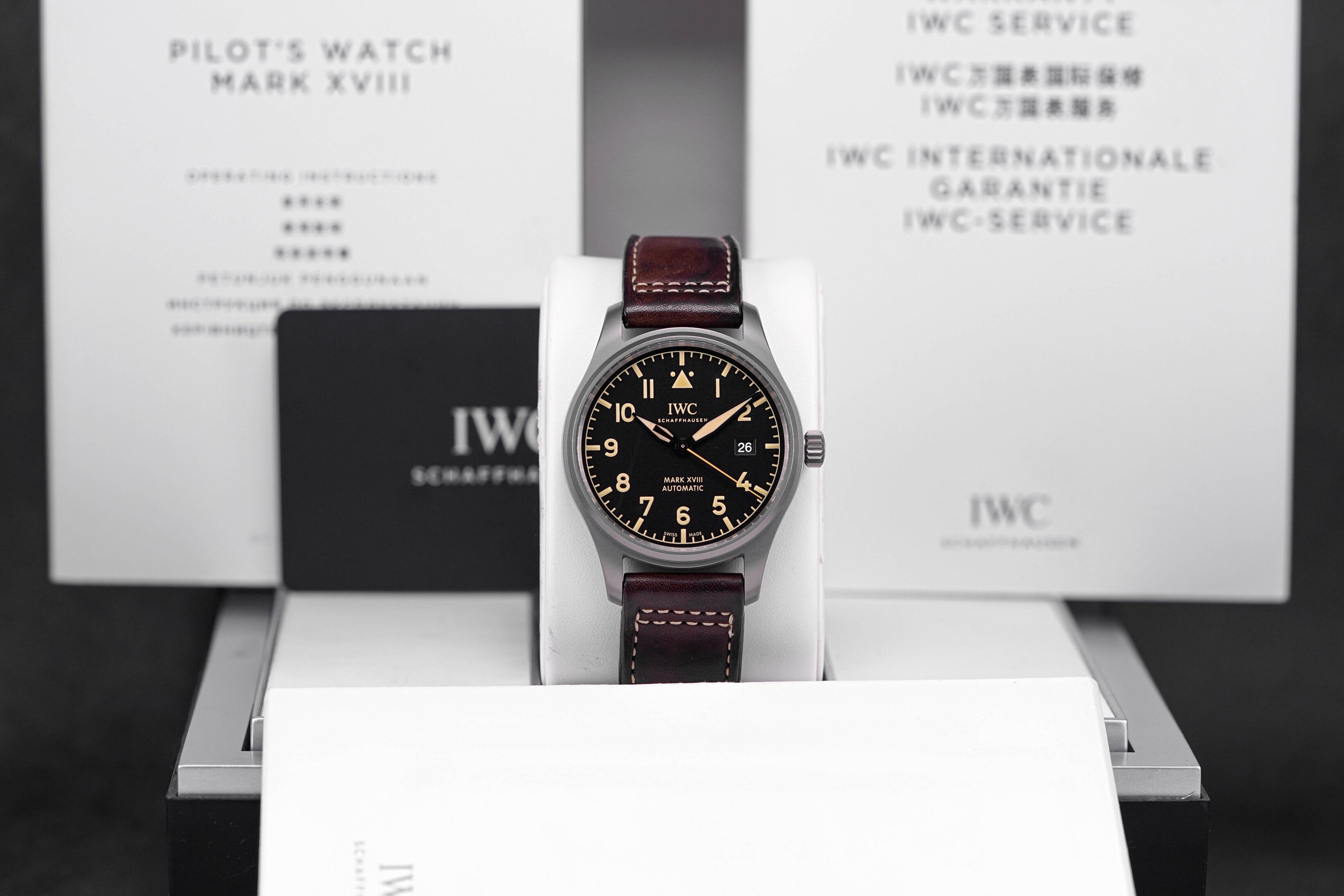 Iwc pilot's mark xviii heritage titanium best sale