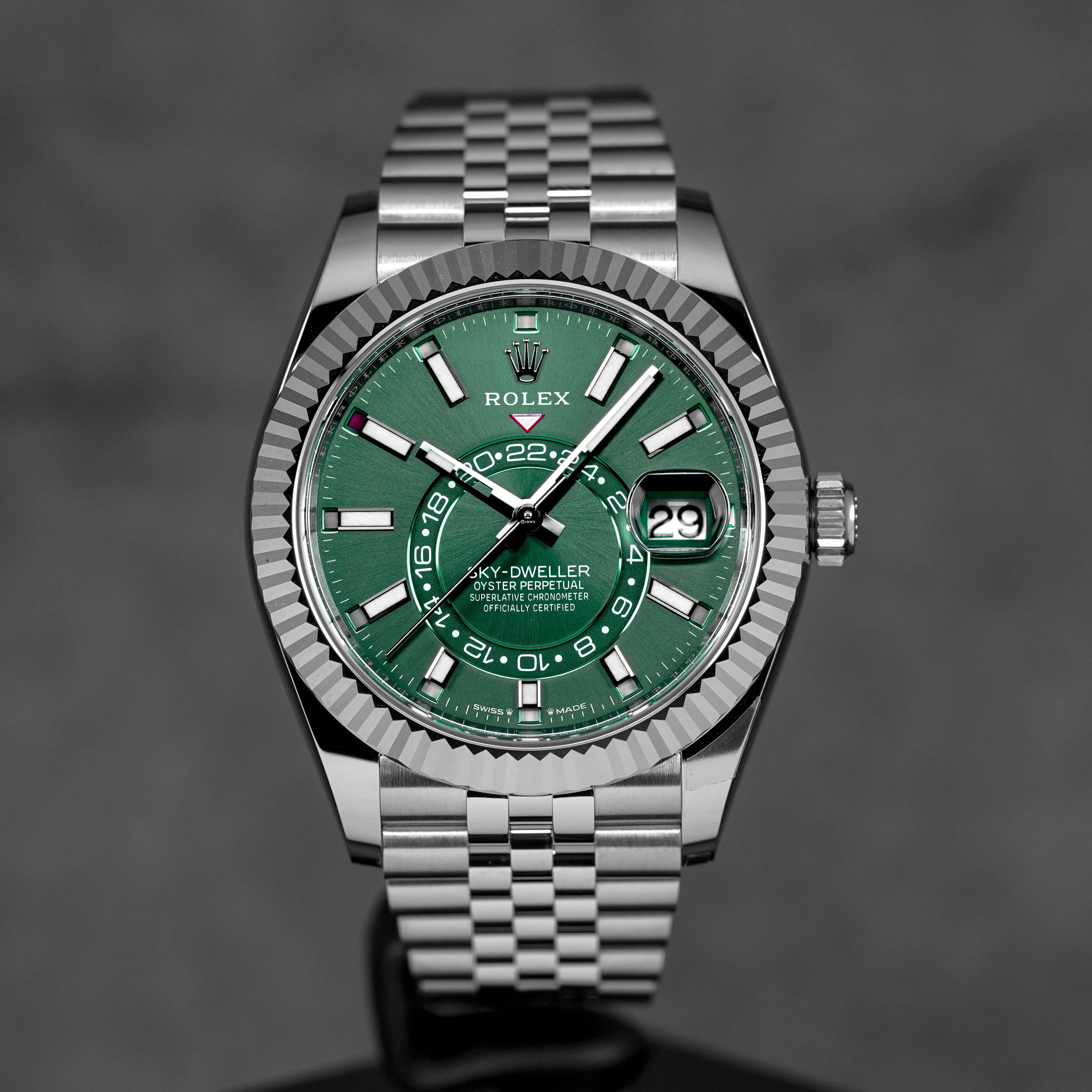 SKY-DWELLER MINT GREEN JUBILEE (2025)