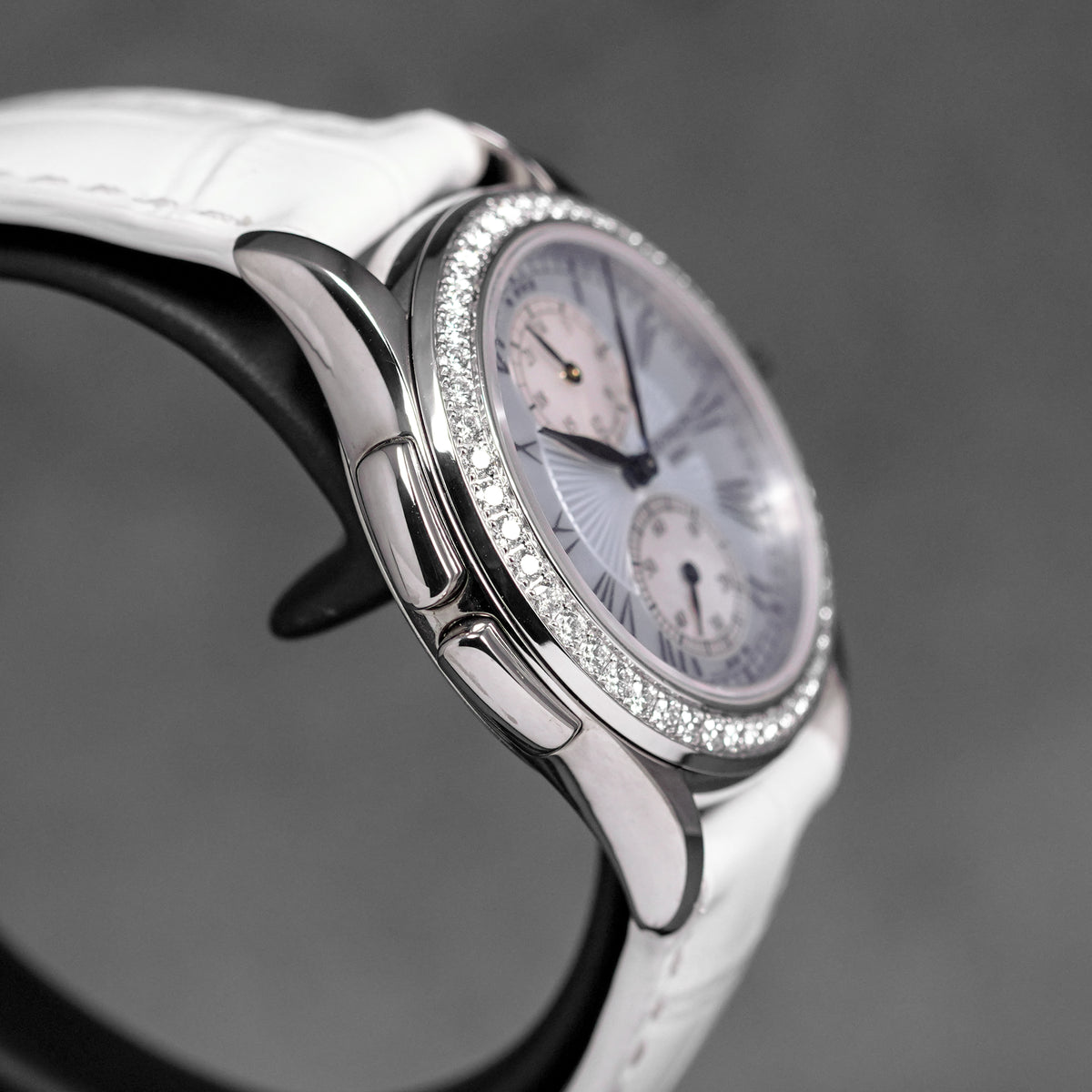 COMPLICATIONS 4934G WHITEGOLD TRAVEL TIME MOP DIAL DIAMOND BEZEL (2012)