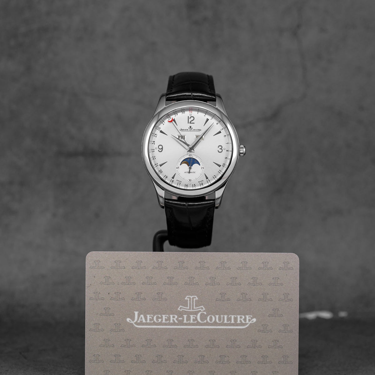 JAEGER LECOULTRE MASTER CONTROL CALENDAR MOONPHASE SILVER DIAL (2019)