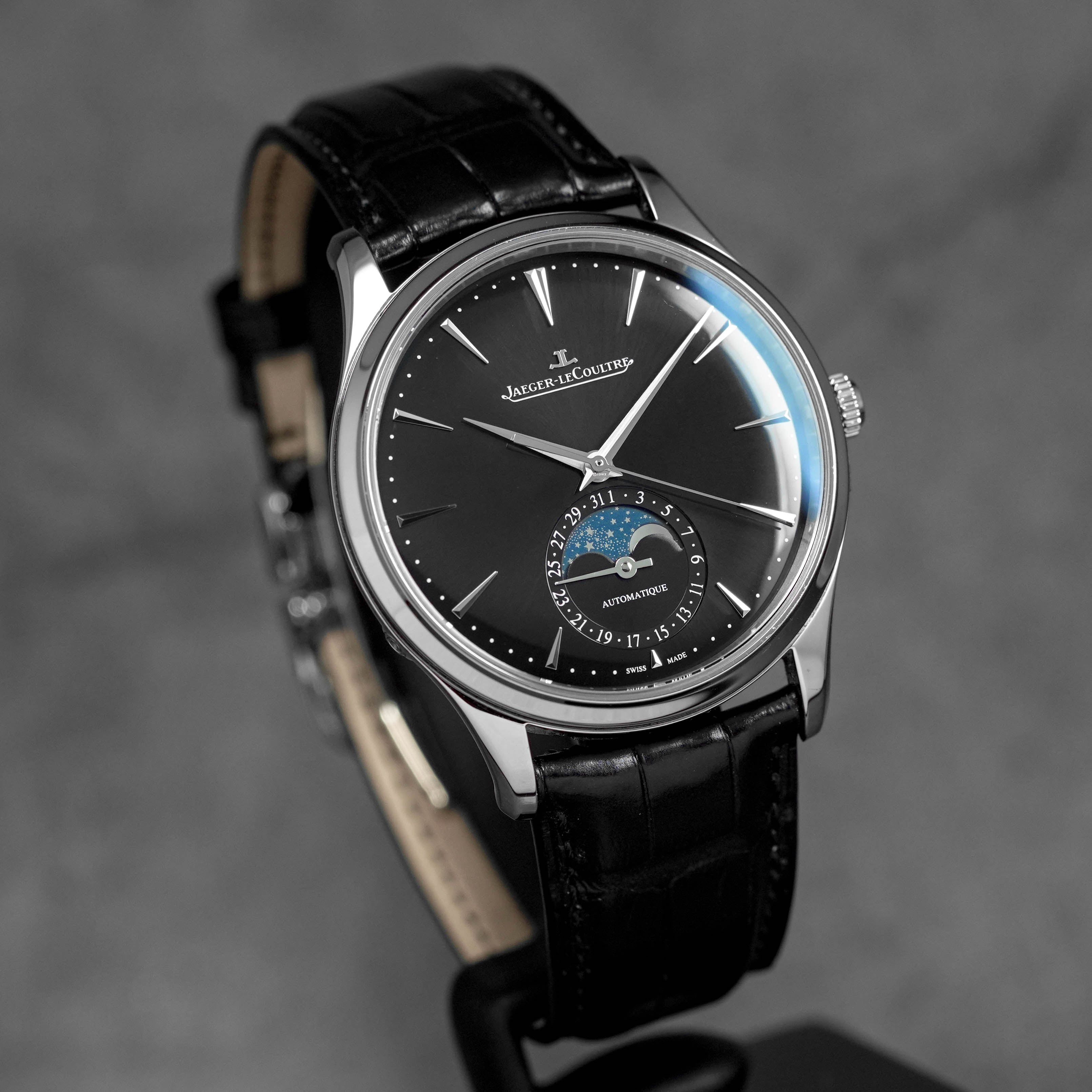 Harga JLC Master Ultra Thin Moonphase Black