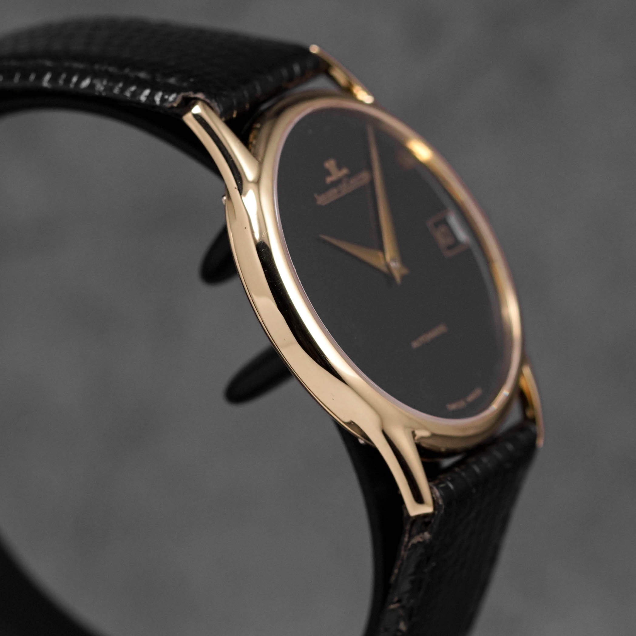 VINTAGE THIN YELLOWGOLD BLACK DIAL (WATCH ONLY)