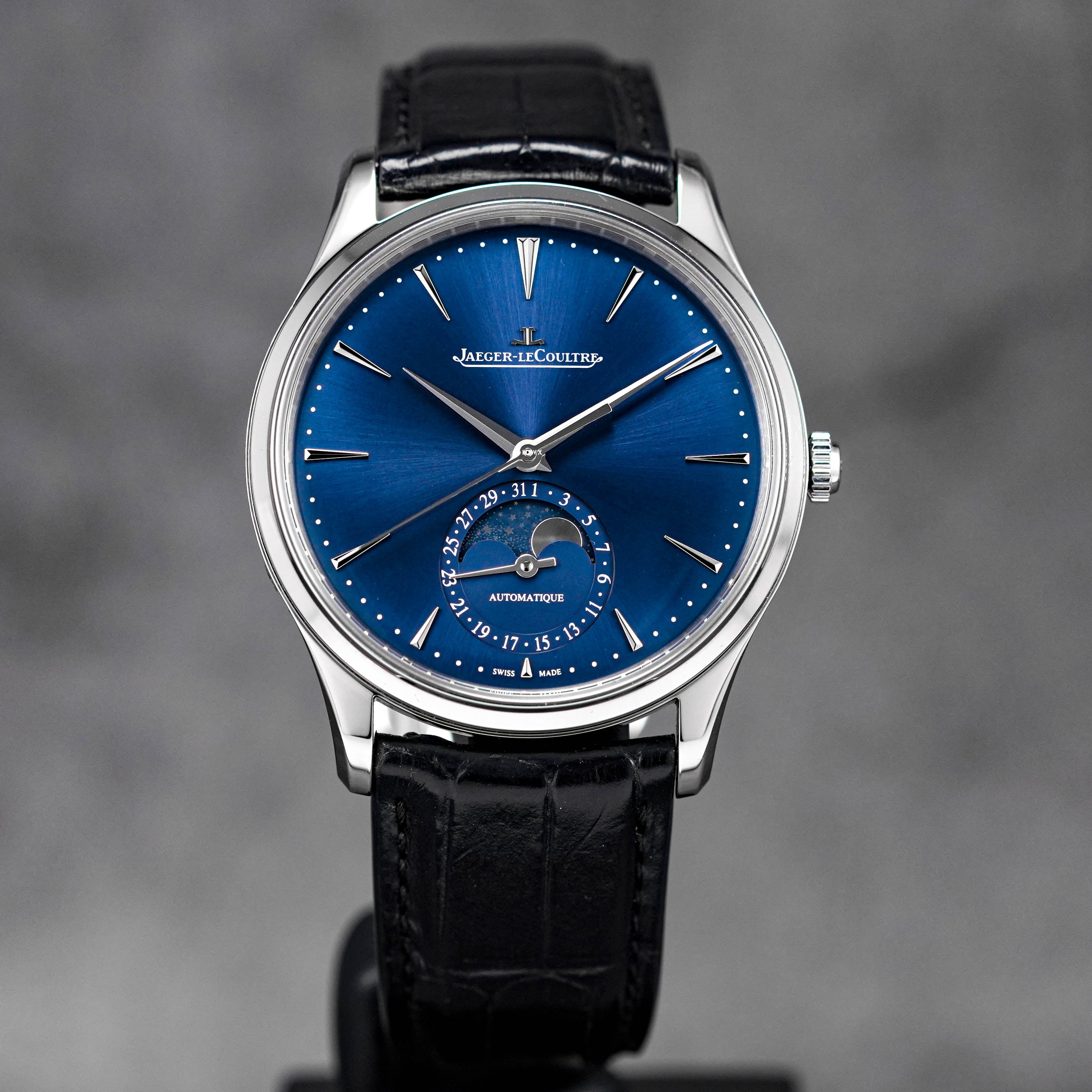 JAEGER LECOULTRE MASTER ULTRA THIN MOON BLUE DIAL 2022 IDWX