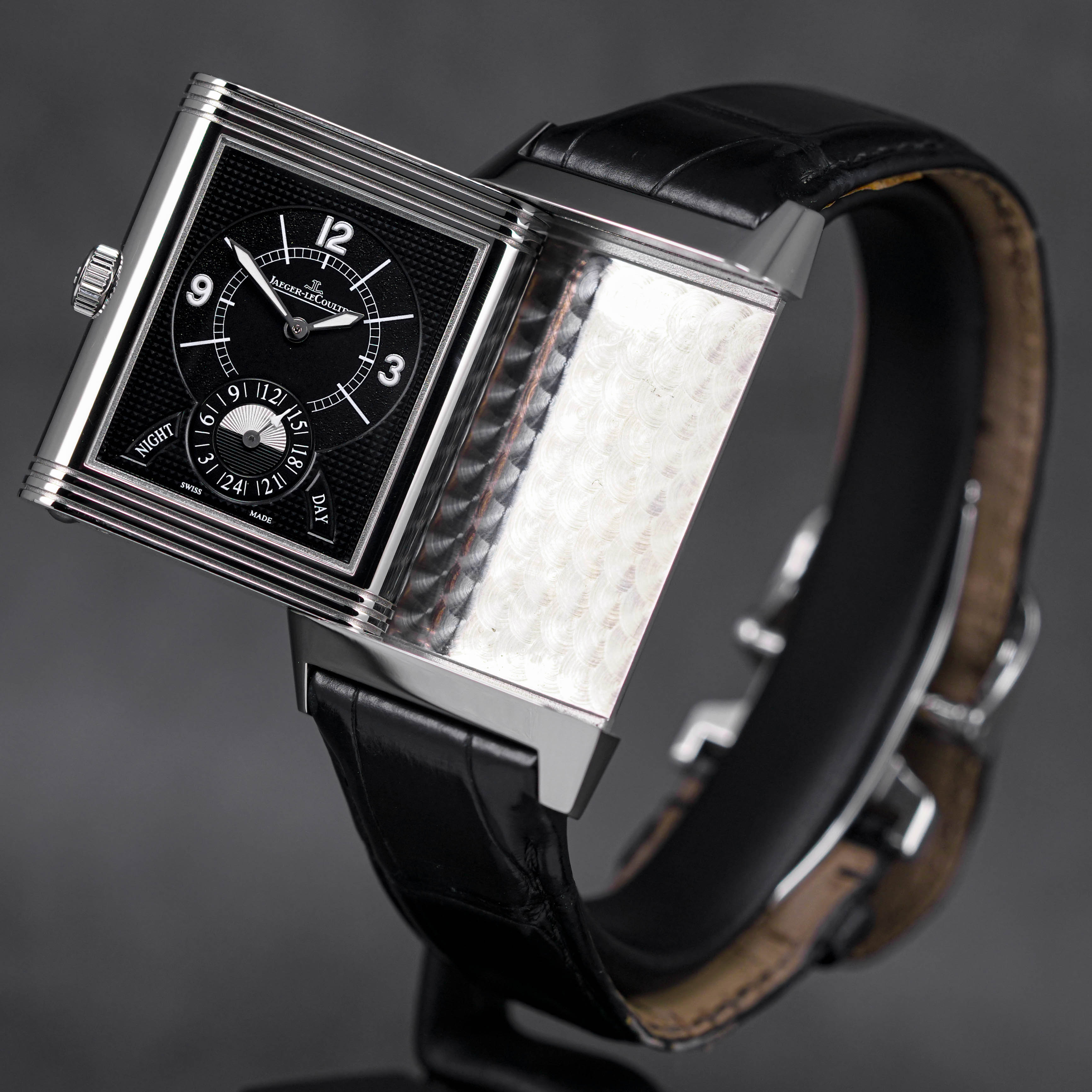 GRANDE REVERSO DUOFACE DAY & NIGHT SILVER DIAL (UNDATED)