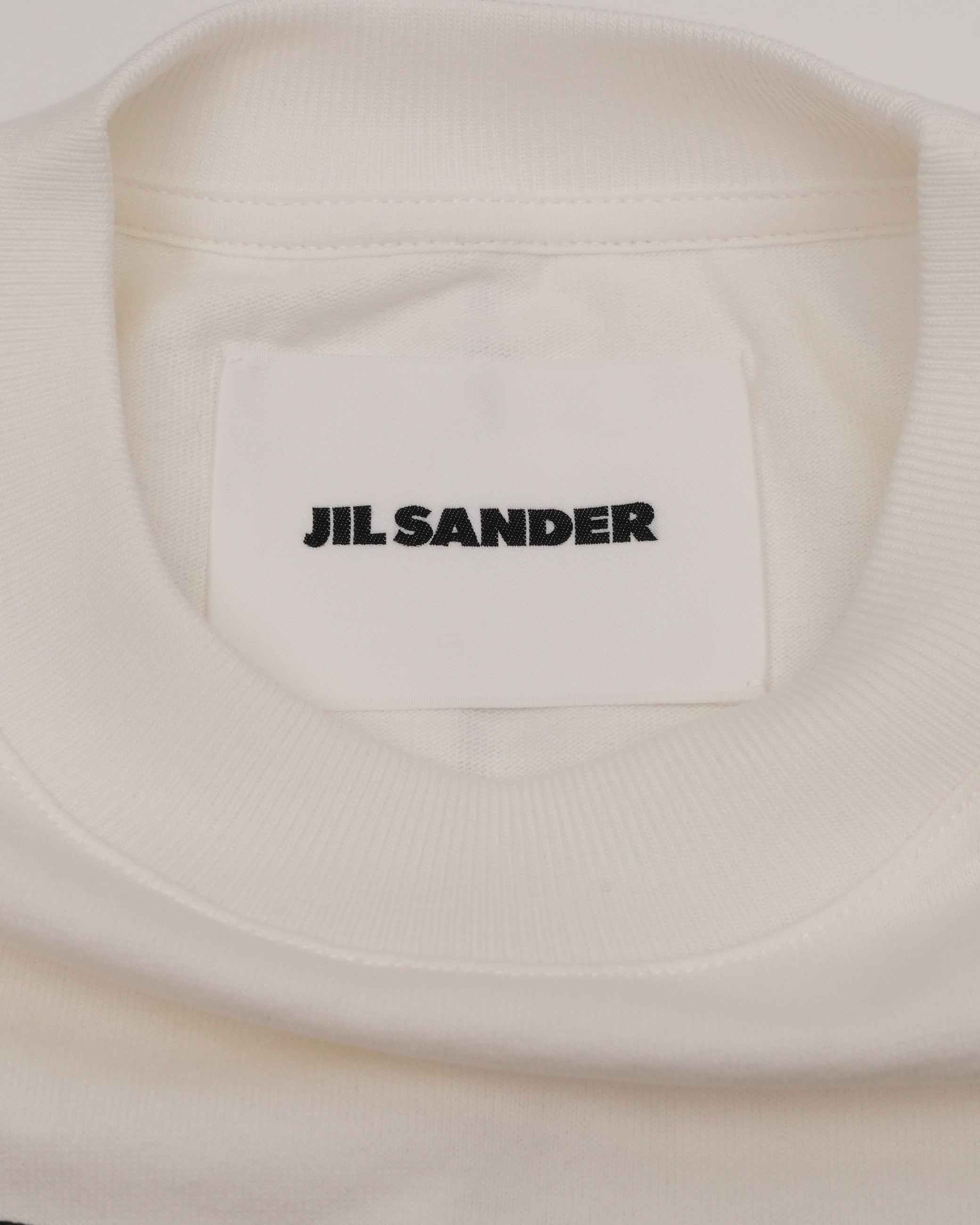 JIL SANDER LOGO WHITE T-SHIRT SIZE S - IDWX