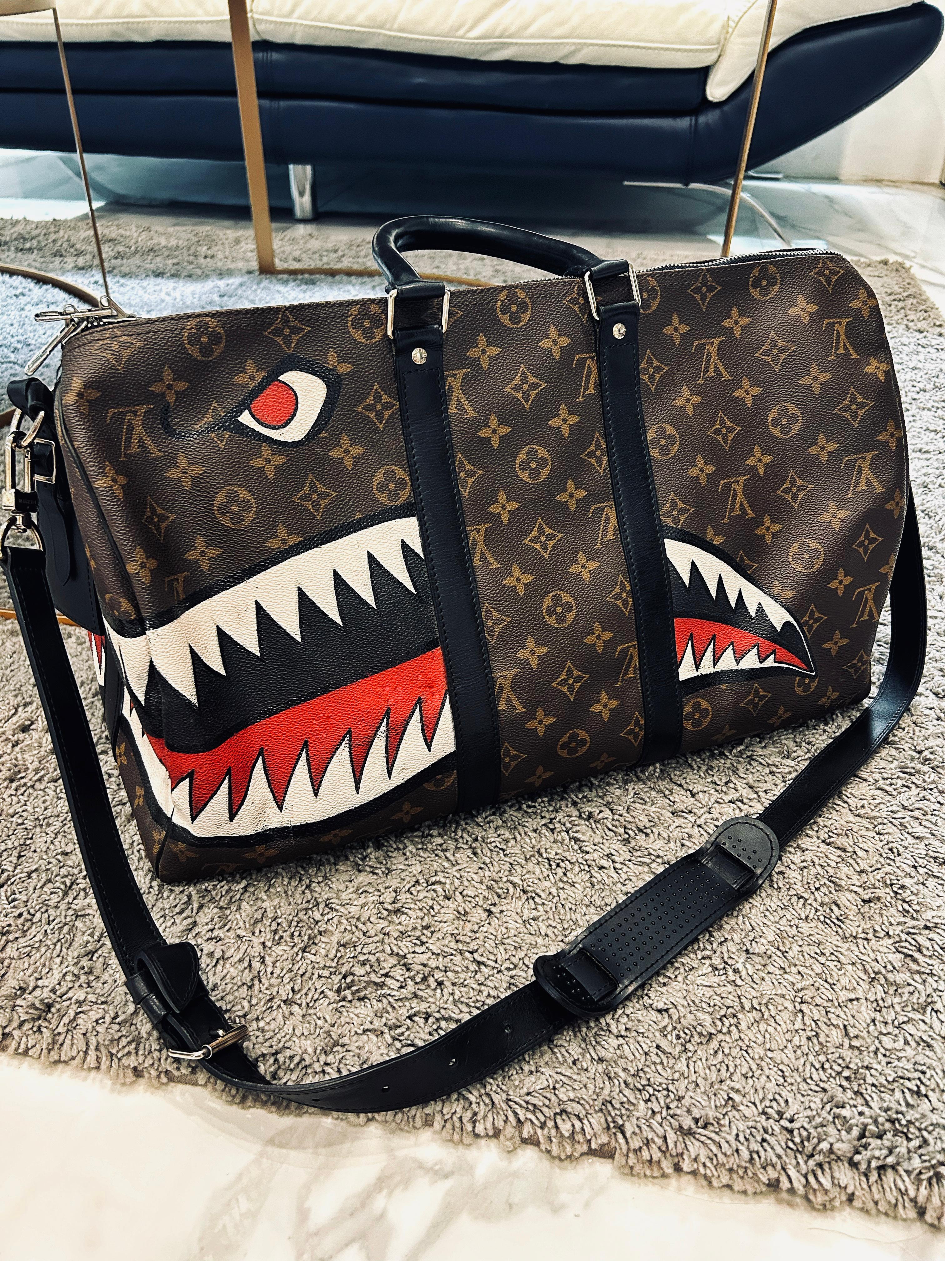 Monogram Macassar Louis Vuitton Monogram Canvas Keepall 45 45