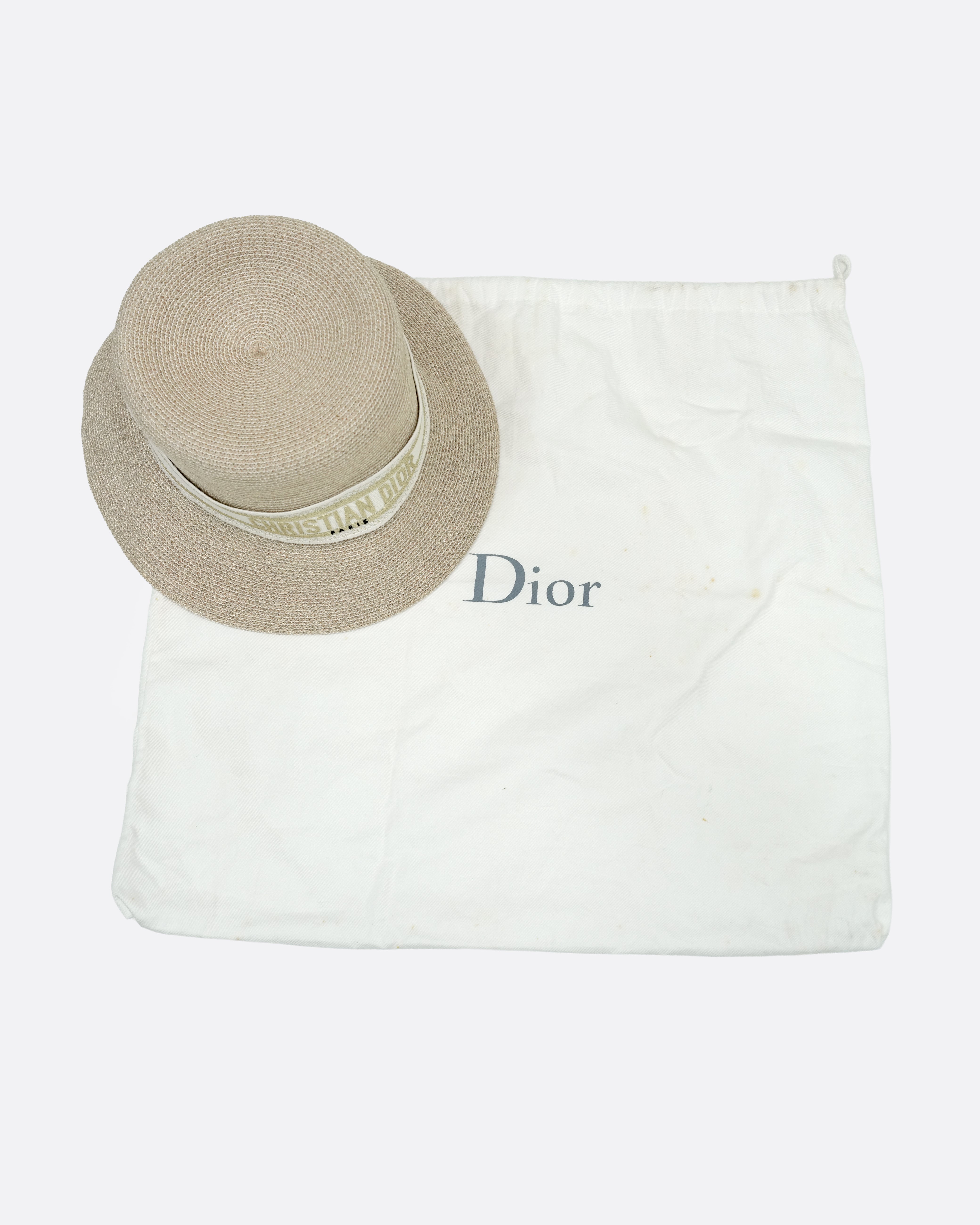 DIORESORT STRAW HAT BEIGE/GOLD