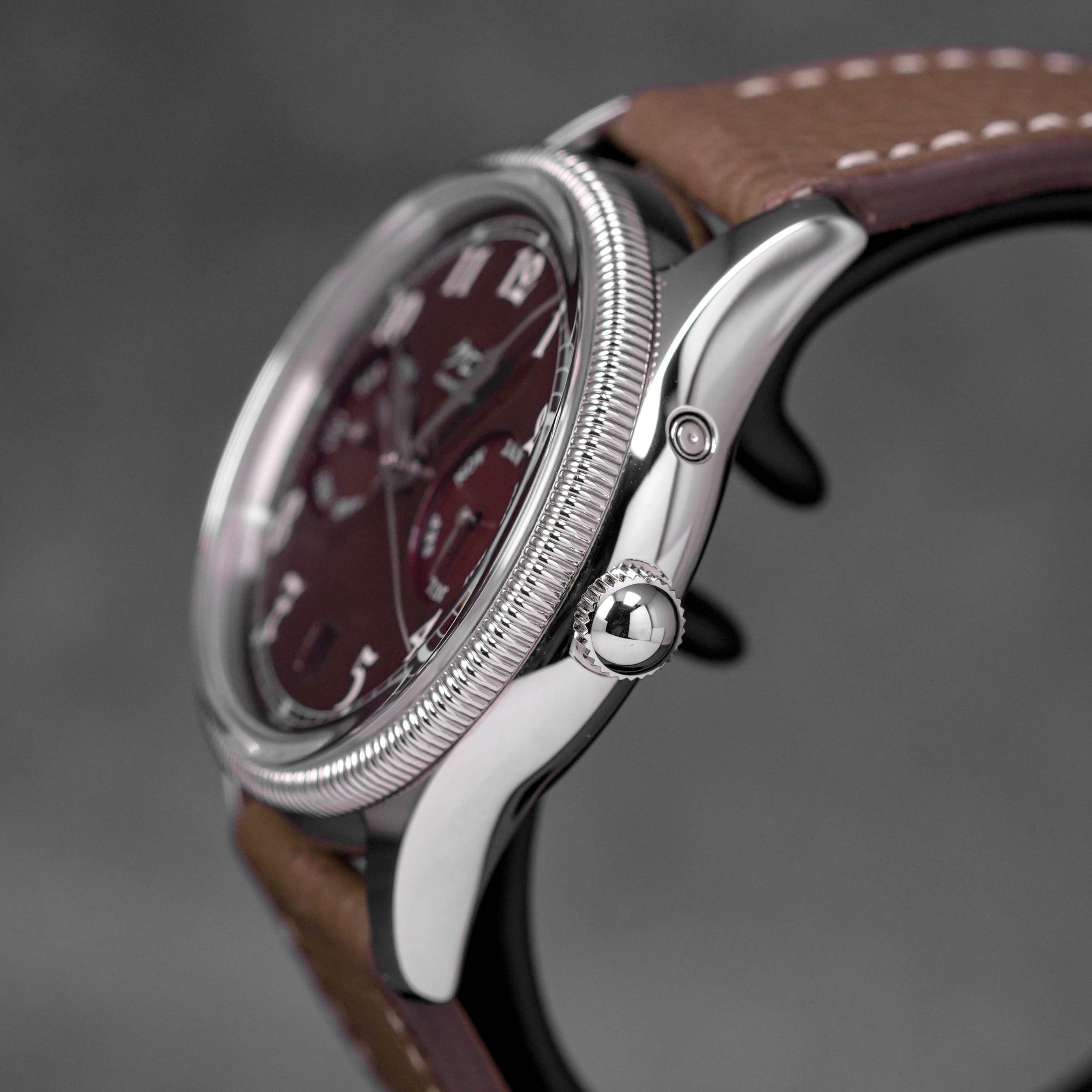KURONO TOKYO ANNIVERSARY CALENDRIER TYPE I 'AZUKI' MAROON DIAL