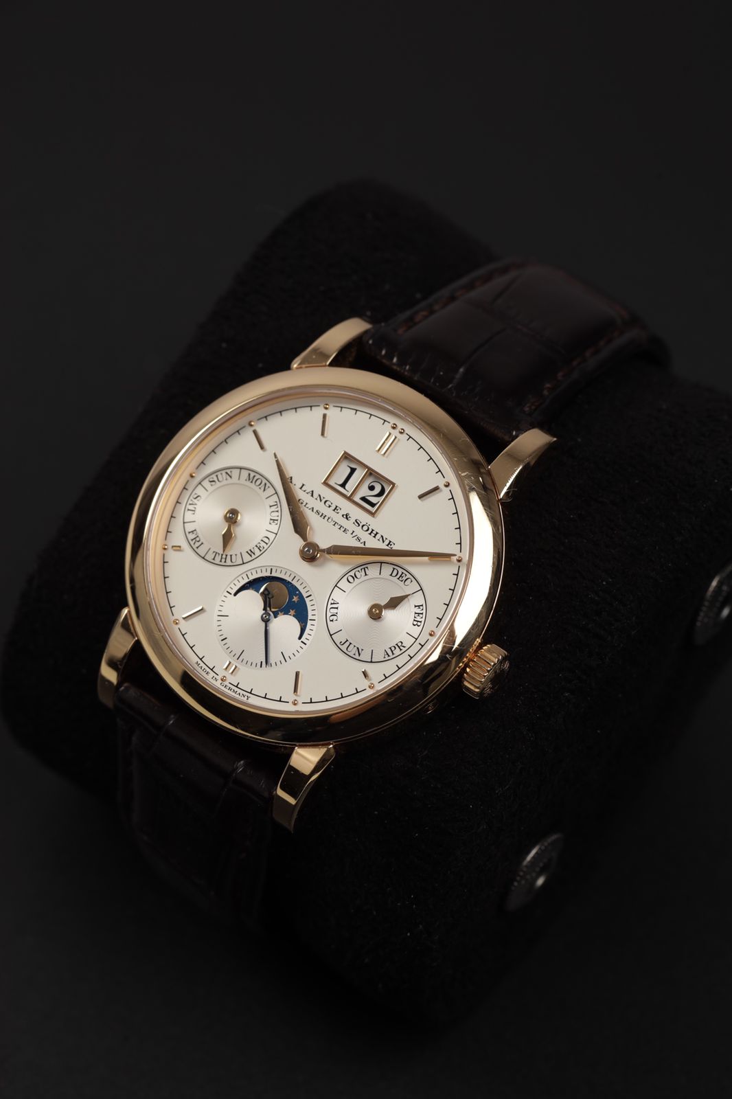 SAXONIA ANNUAL CALENDAR ROSEGOLD SILVER DIAL (2012)