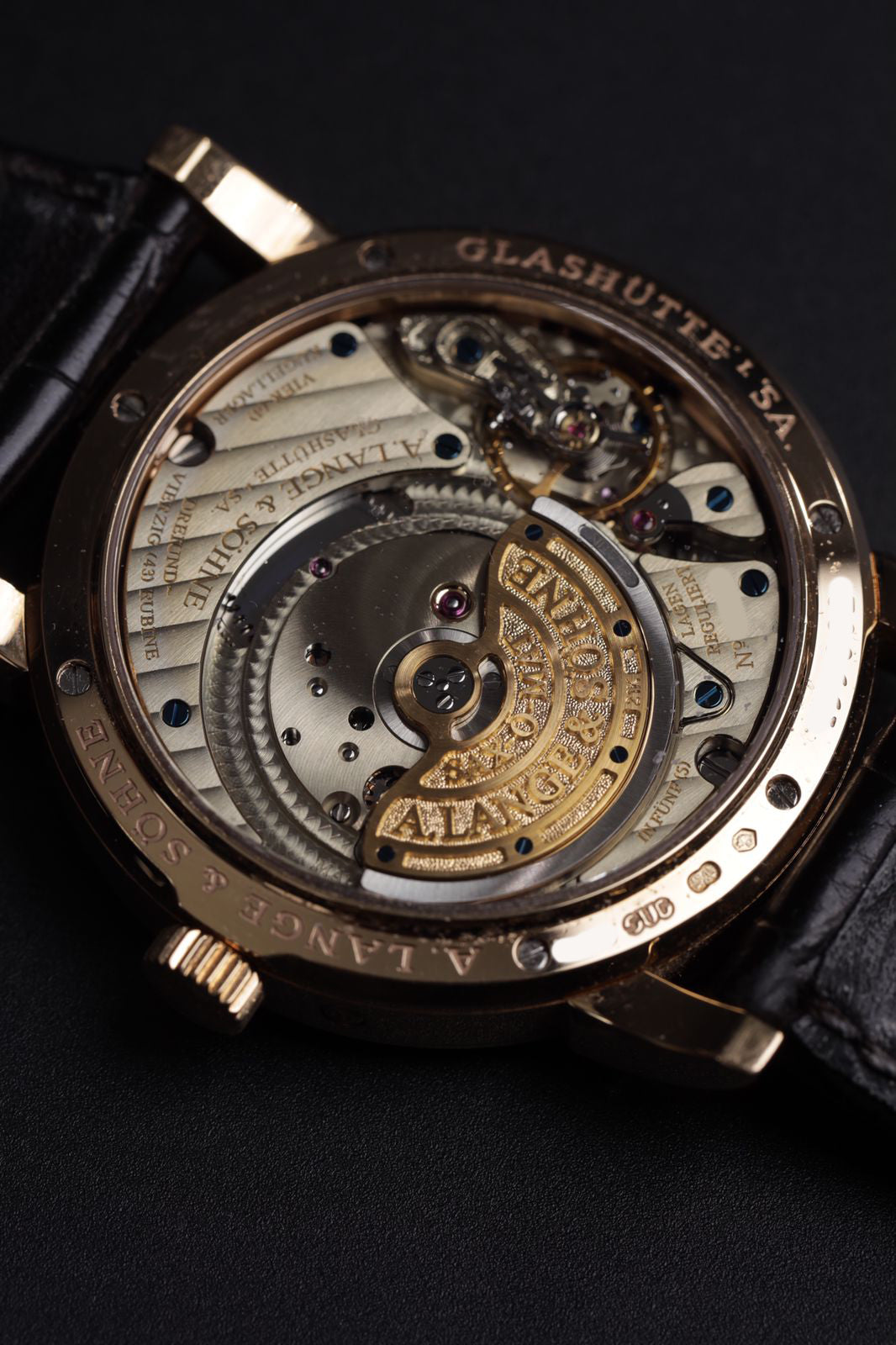 SAXONIA ANNUAL CALENDAR ROSEGOLD SILVER DIAL (2012)