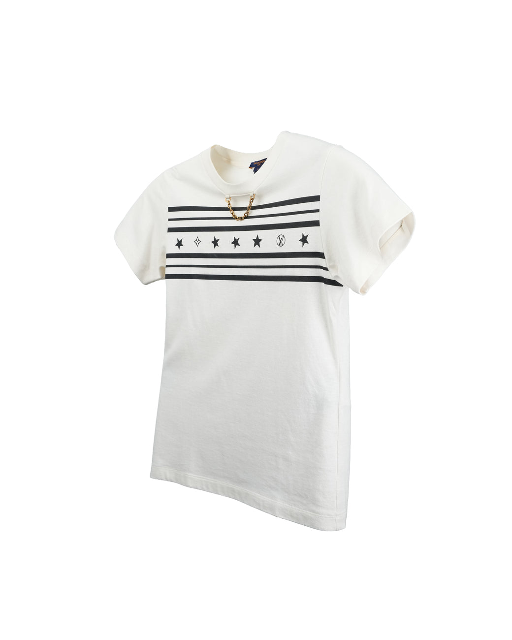 LOUIS VUITTON SUMMER STARDUST TWO TONE CREWNECK TSHIRT SIZE S