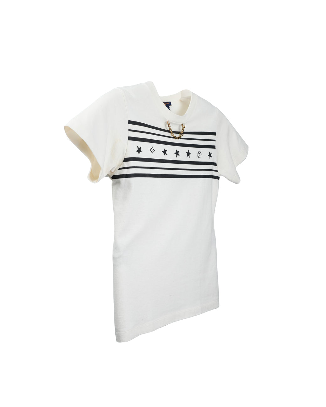 LOUIS VUITTON SUMMER STARDUST TWO TONE CREWNECK TSHIRT SIZE S