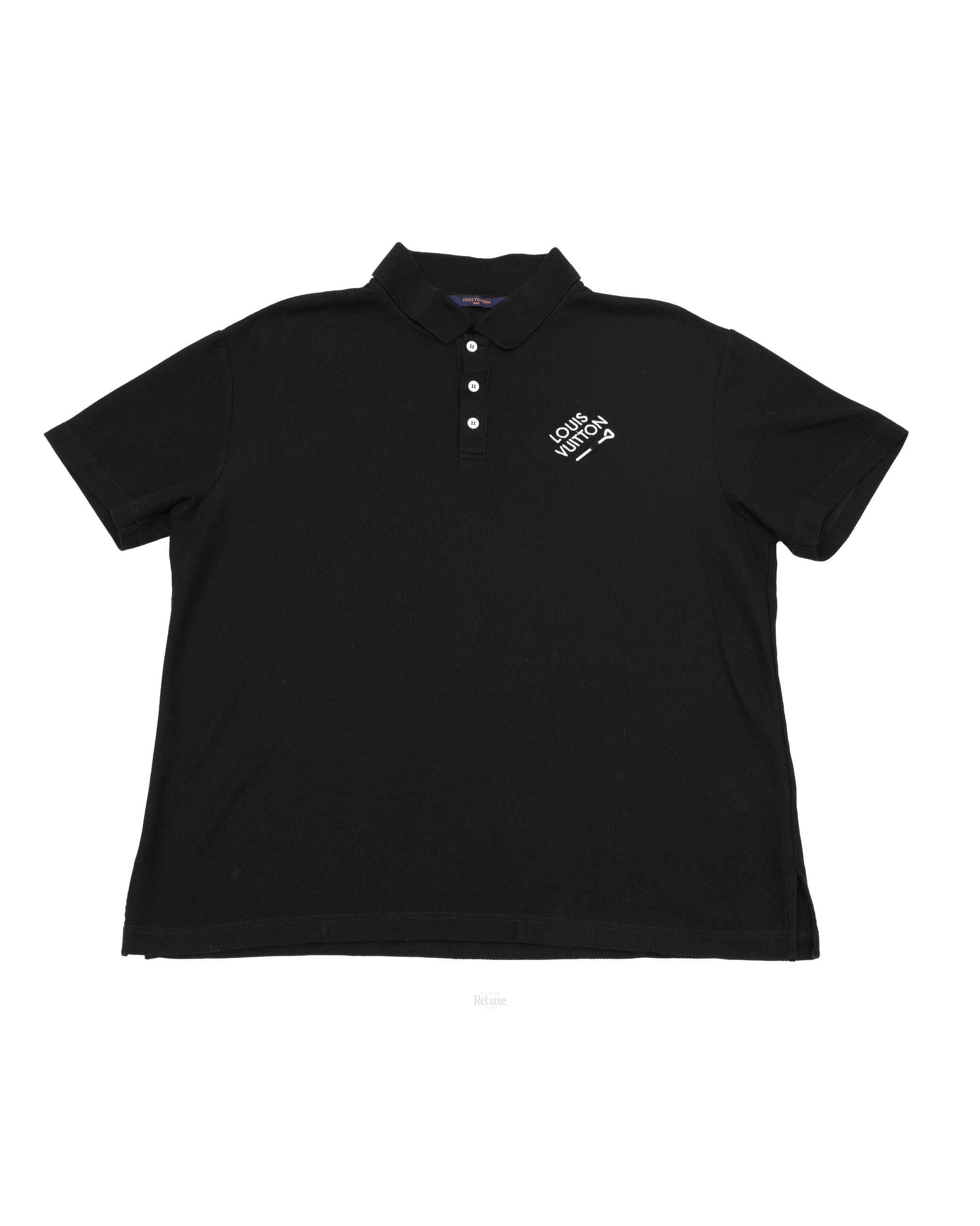 23SS SIGNATURE POLO SHIRT BLACK SIZE L