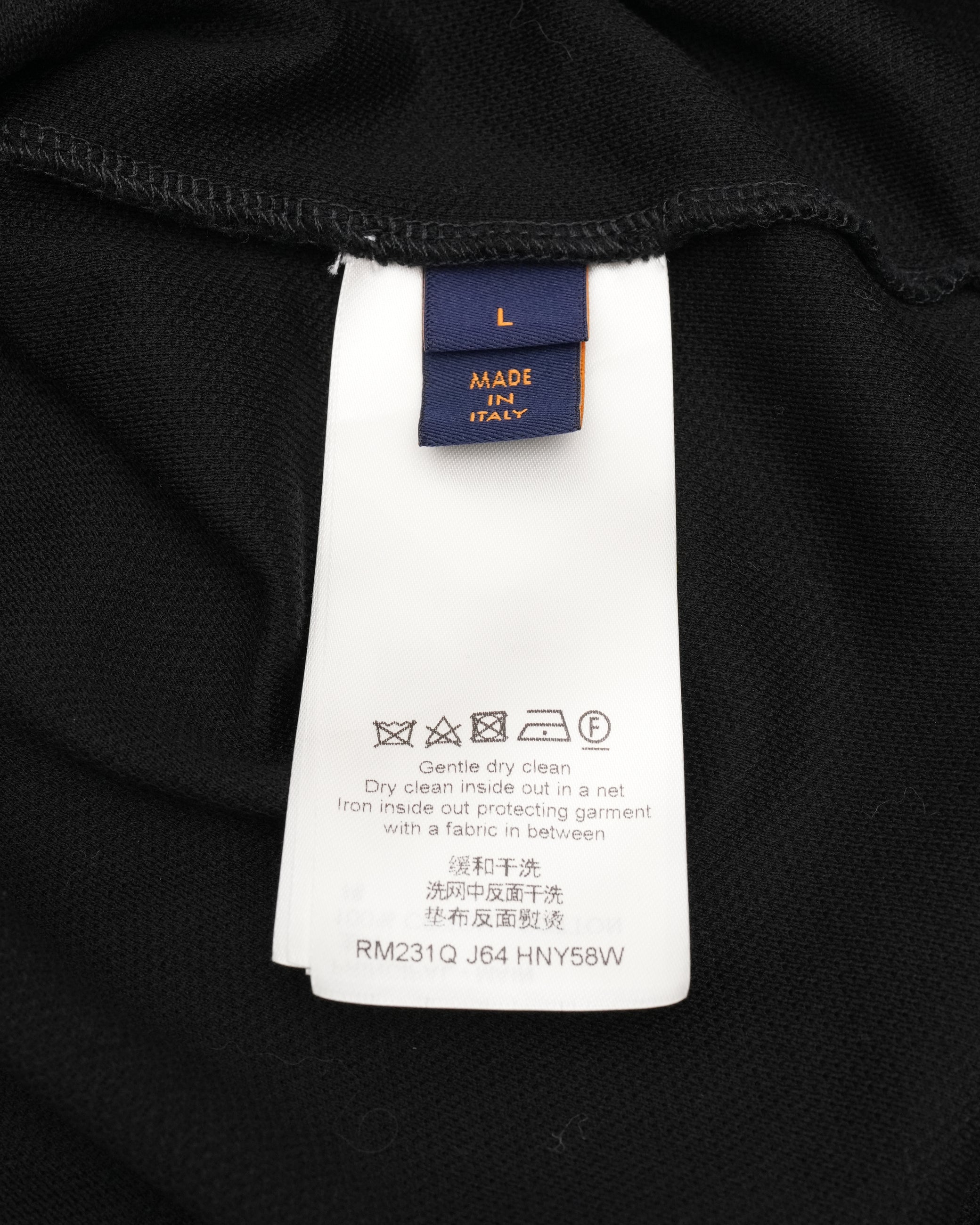 23SS SIGNATURE POLO SHIRT BLACK SIZE L