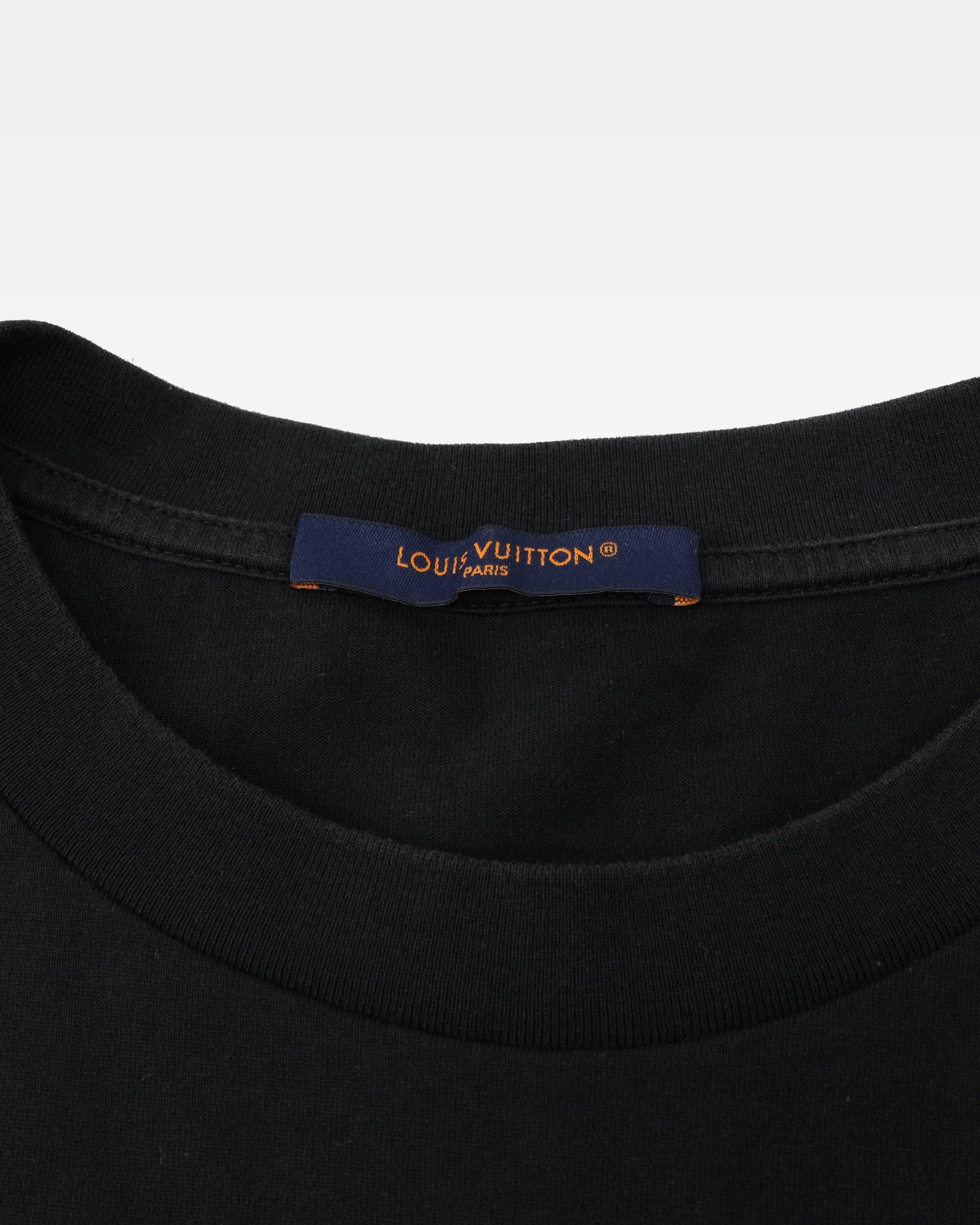 23SS COTTON T-SHIRT BLACK GRADIENT MONOGRAM