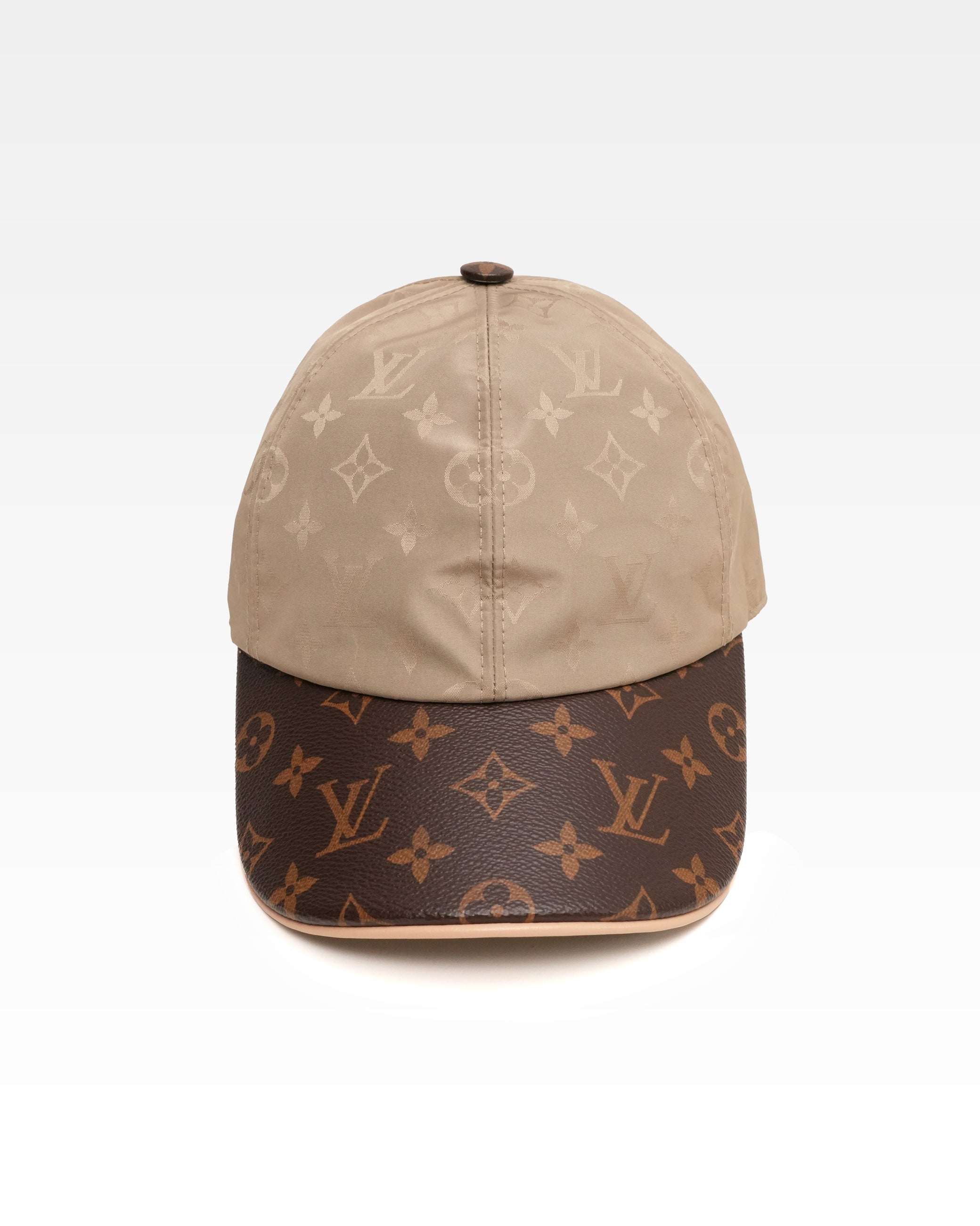 CAP LV GET READY SILK POLYESTER BEIGE X BROWN