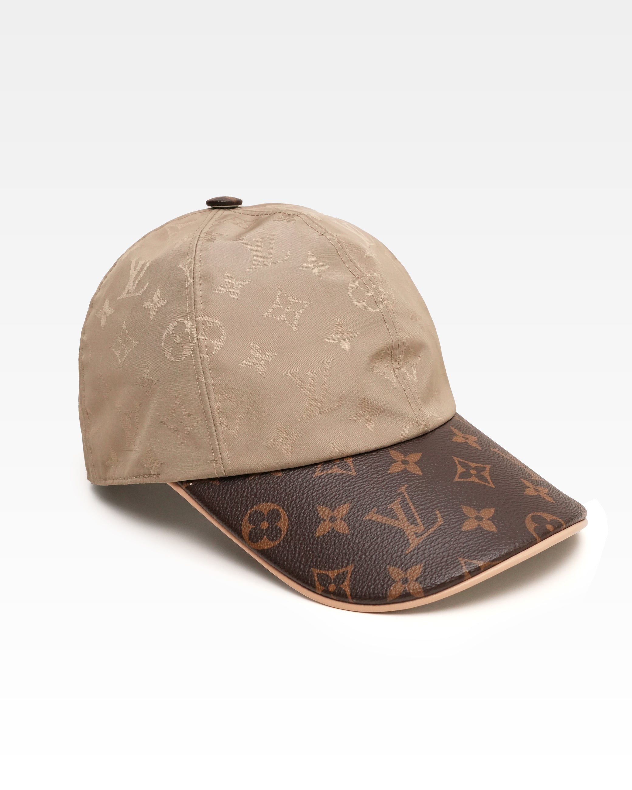 CAP LV GET READY SILK POLYESTER BEIGE X BROWN