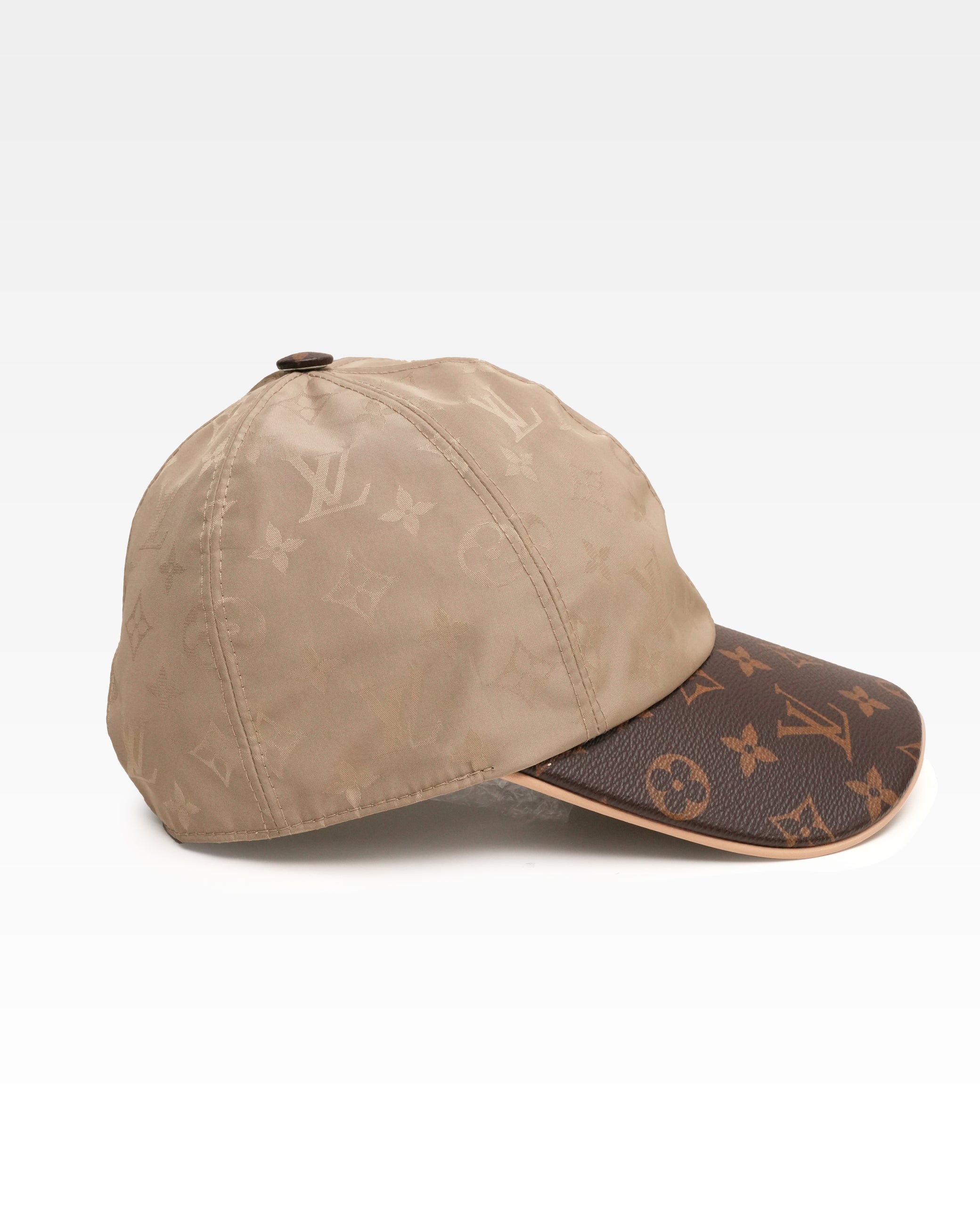 CAP LV GET READY SILK POLYESTER BEIGE X BROWN