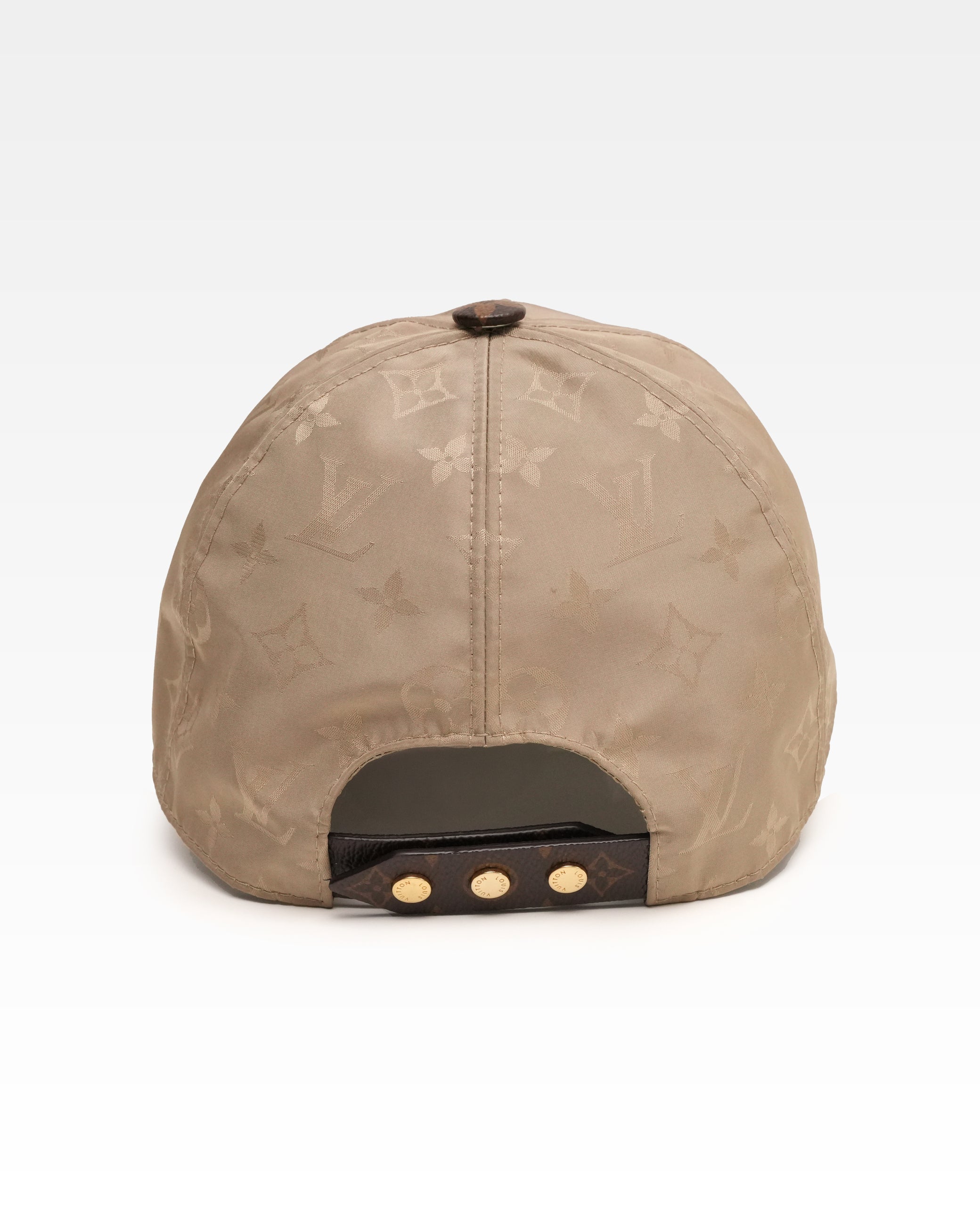 CAP LV GET READY SILK POLYESTER BEIGE X BROWN