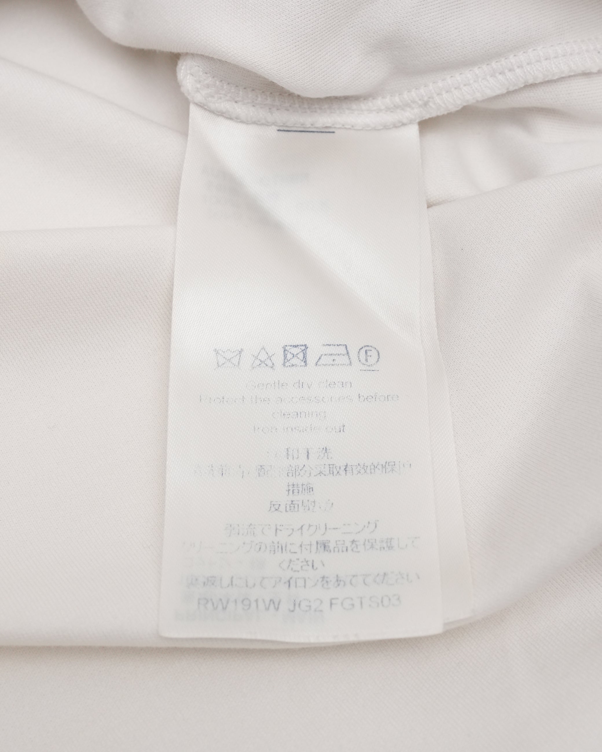 LOGO WHITE LADIES T-SHIRT WITH SIDE STRAP SIZE M