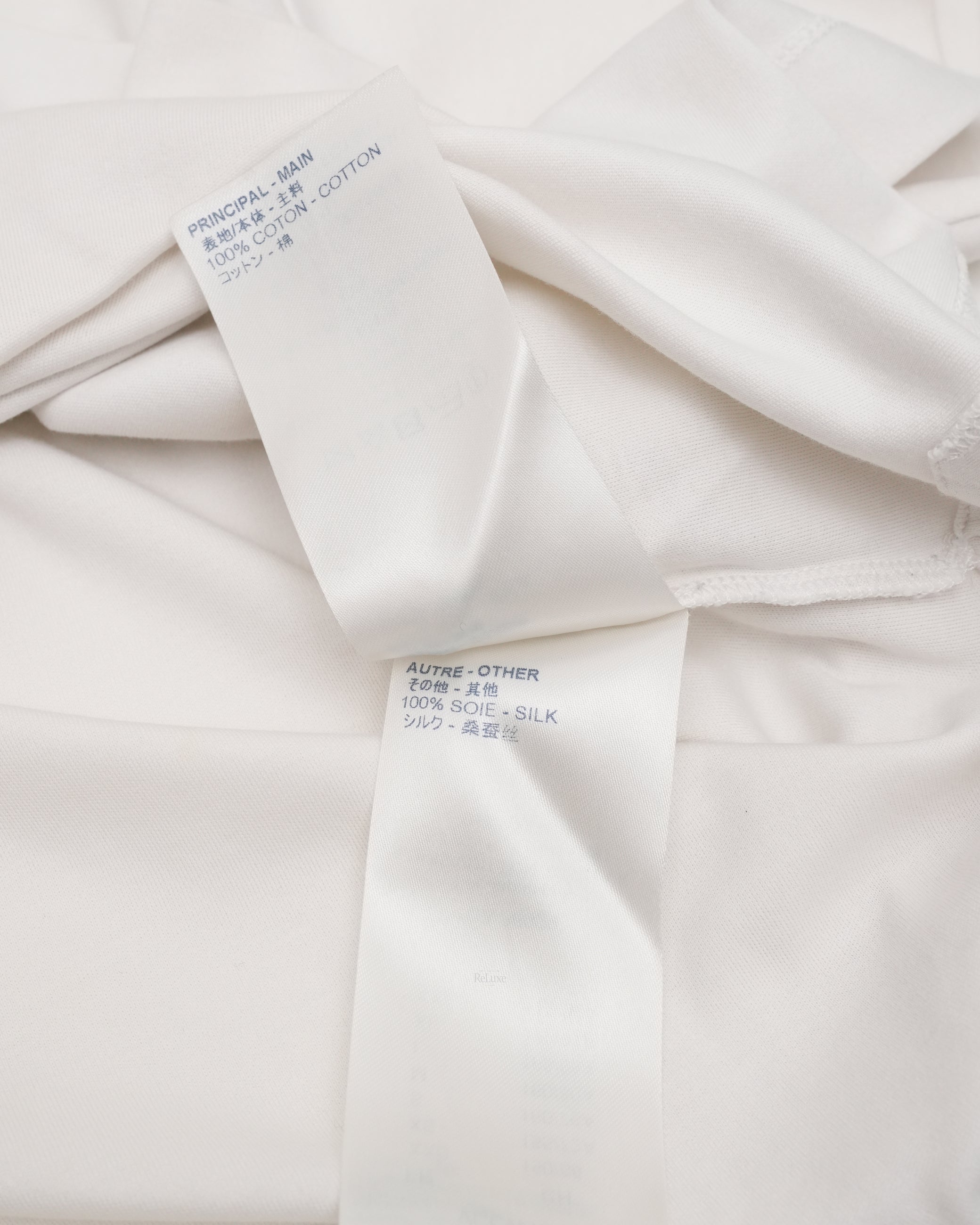 LOGO WHITE LADIES T-SHIRT WITH SIDE STRAP SIZE M