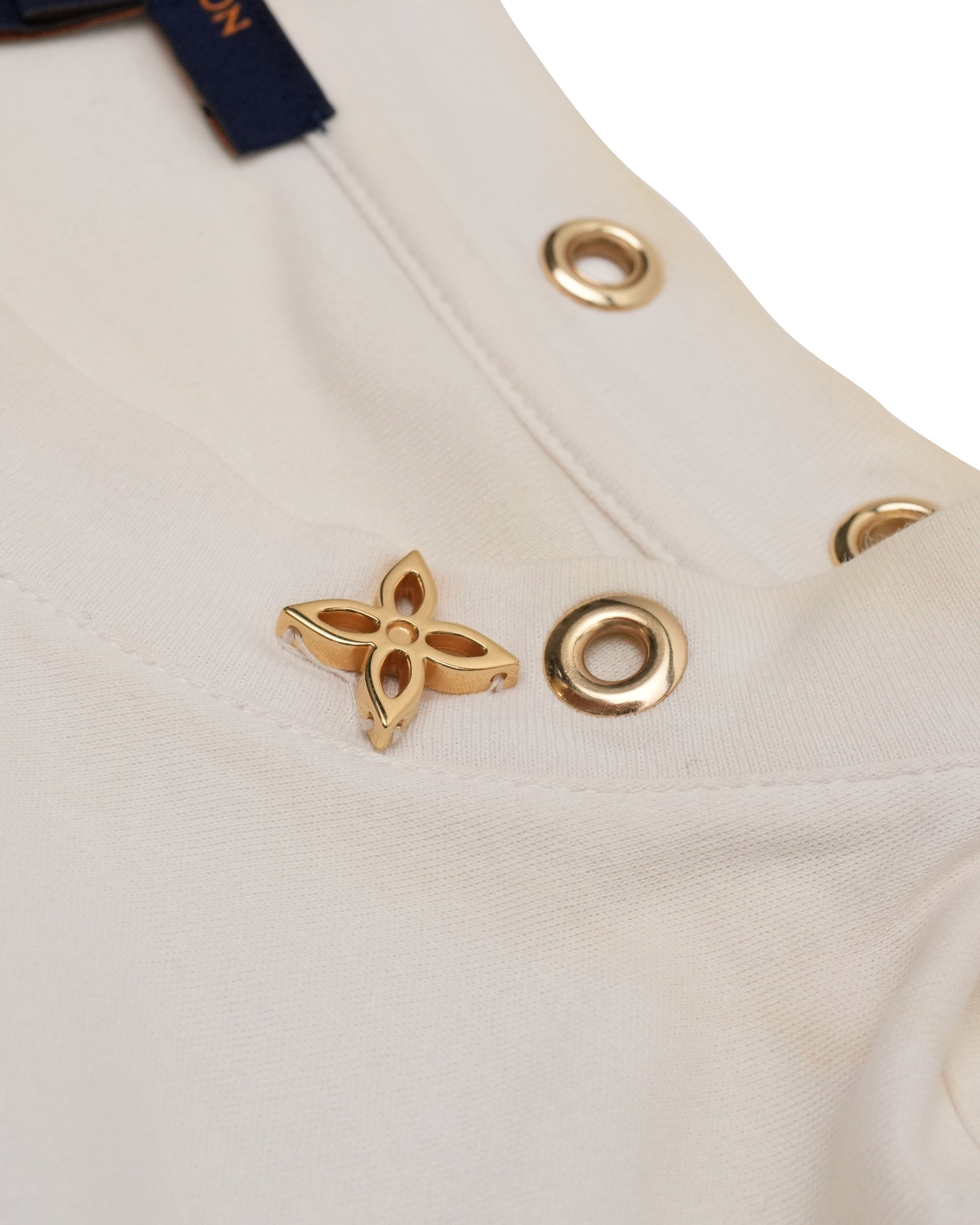 LOGO WHITE LADIES T-SHIRT WITH SIDE STRAP SIZE M