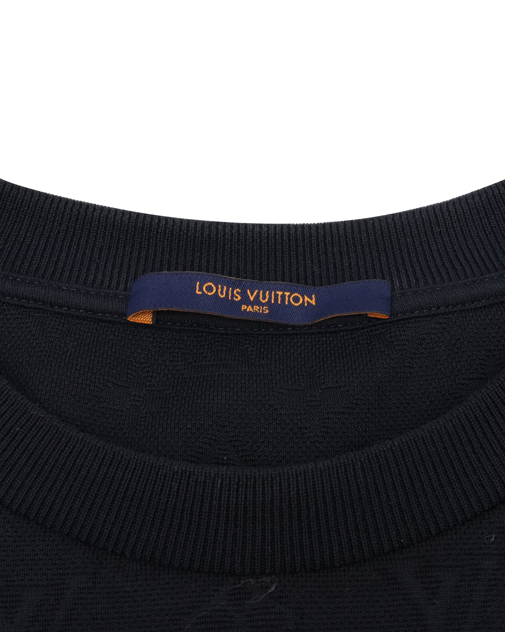 MONOGRAM POCKET T-SHIRT NAVY SIZE L