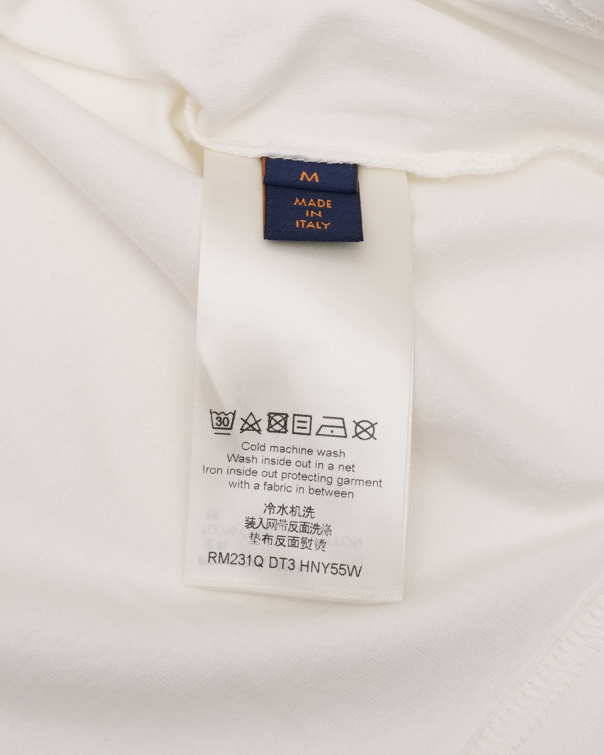 EMBOSSED LOGO WHITE T-SHIRT 23SS SIZE M